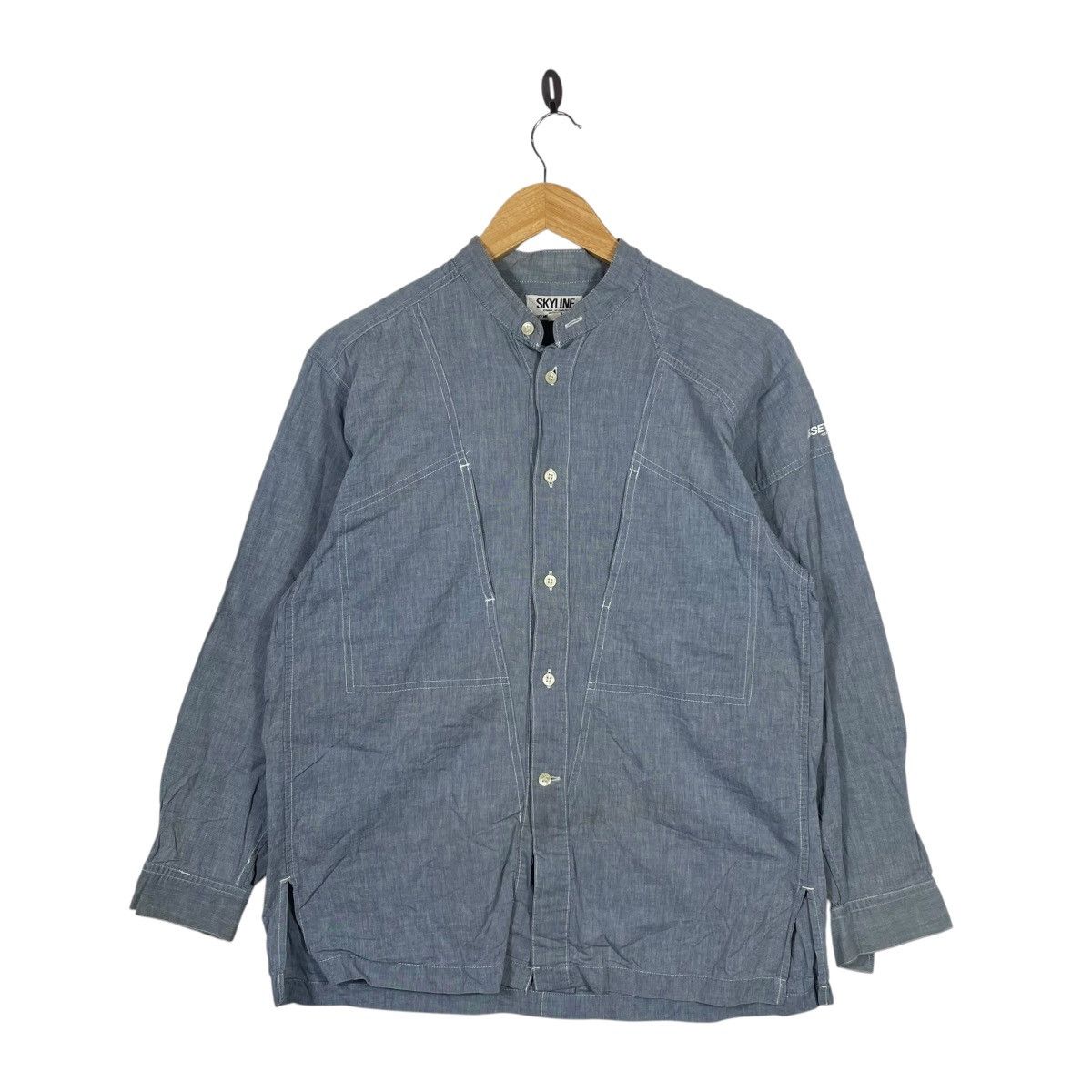 Issey Miyake Issey Miyake Skyline Chambray Shirt Minimal Design Studio Size US M / EU 48-50 / 2 - 1 Thumbnail