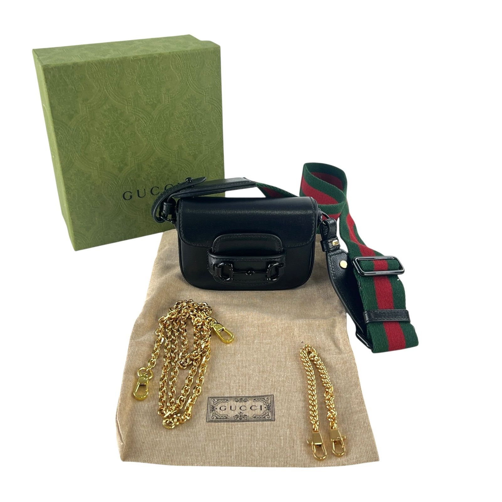 Gucci Gucci Azalea Calfskin Horsebit 1955 Wallet On Chain Size ONE SIZE - 3 Thumbnail