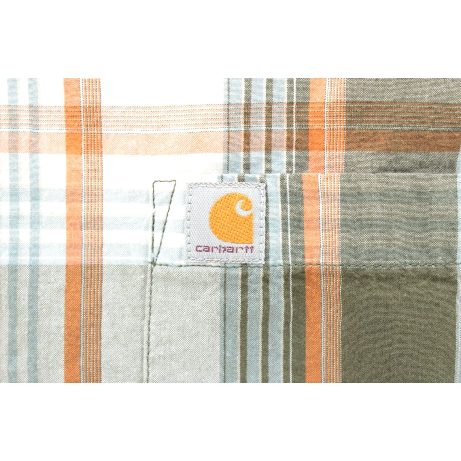 Carhartt Carhartt Shirt Mens XL Brown Plaid Short Sleeve Relaxed Fit Work Ranch Farmer Shirt Button-Up Casual Wear Mens XL Brown Plaid Workwear Size US XL / EU 56 / 4 - 3 Thumbnail