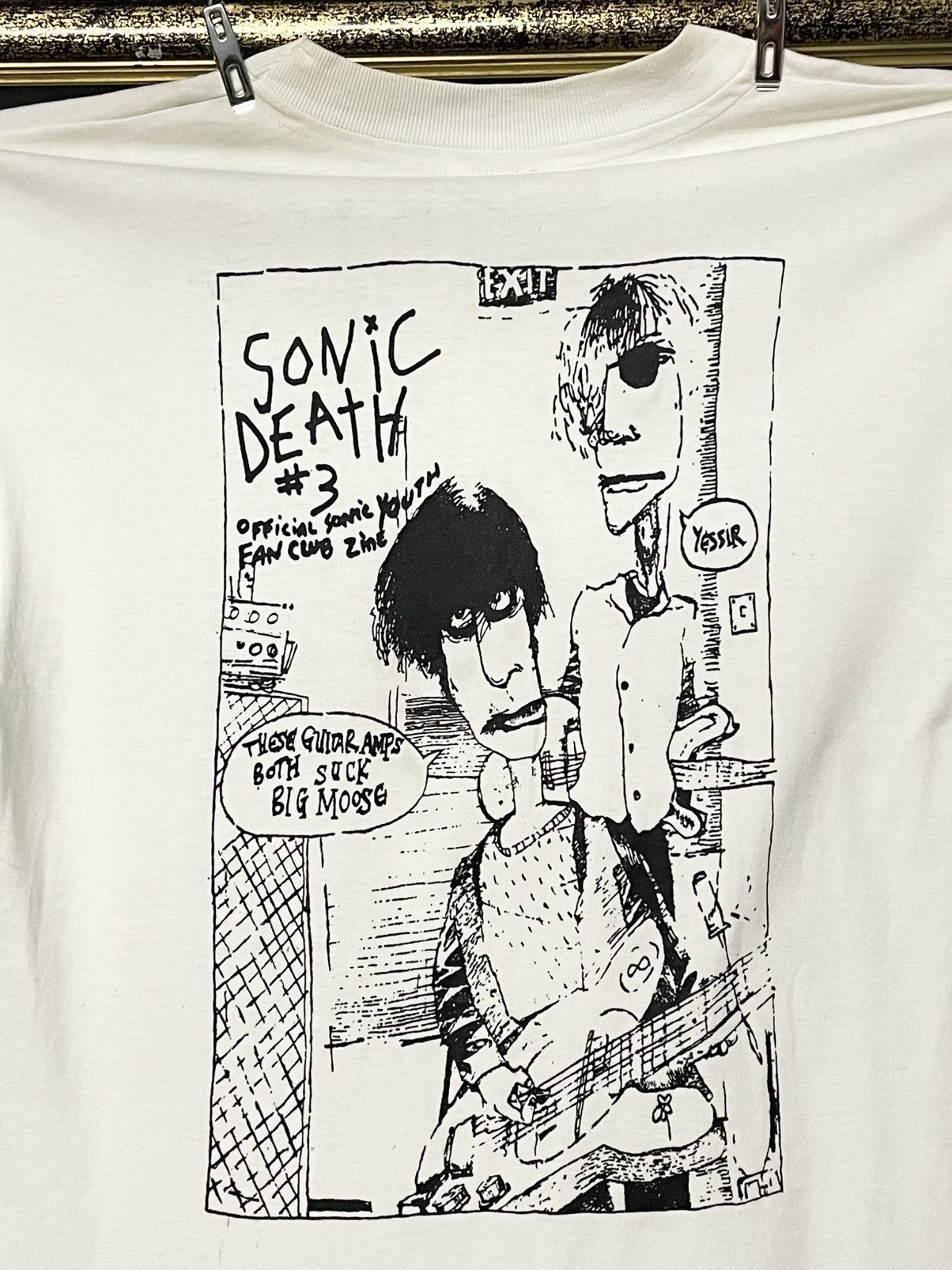Vintage Vintage 1993 Sonic Youth Sonic Death Fanzine#3 Rare Find Tee Size US M / EU 48-50 / 2 - 3 Thumbnail