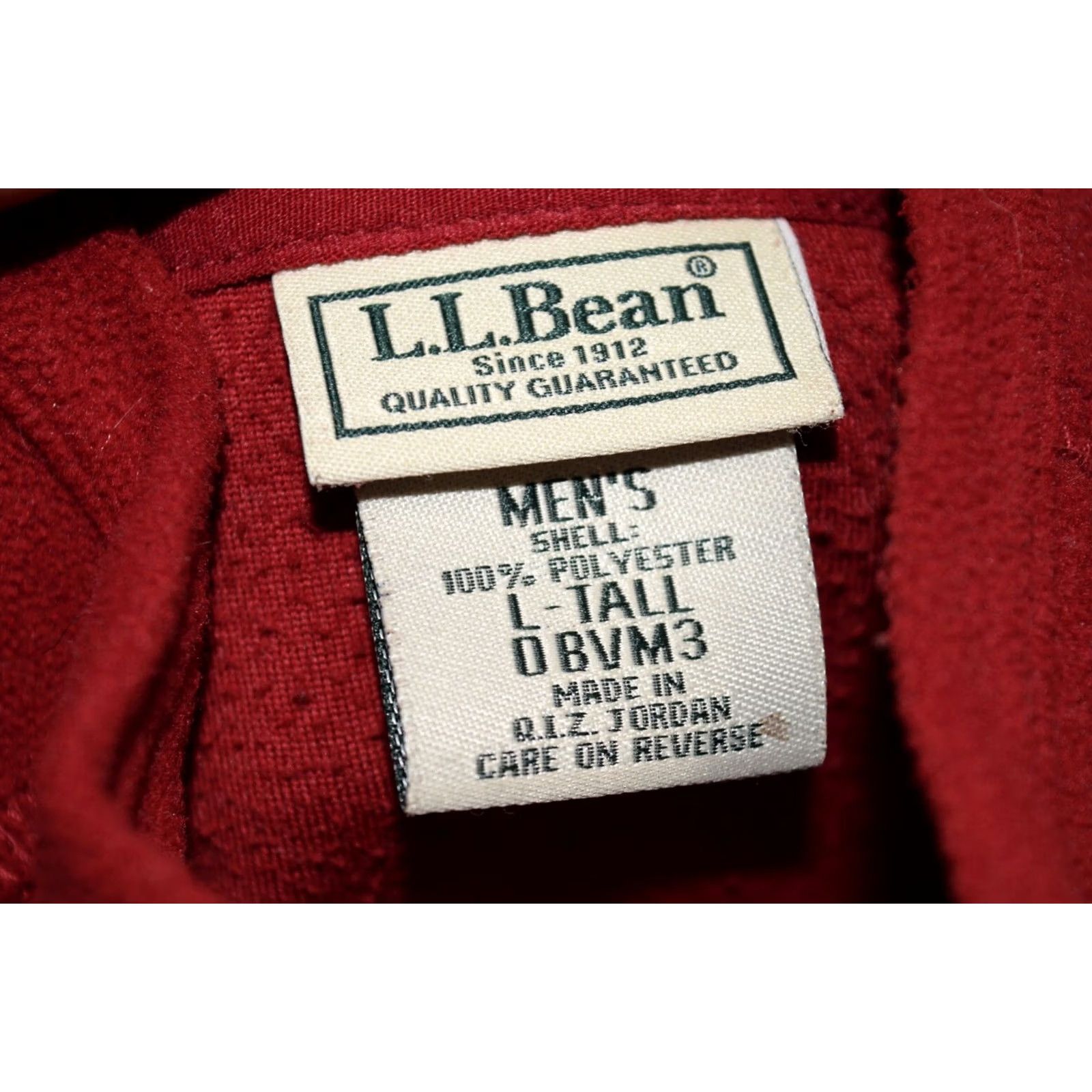 Vintage LL BEAN MENS 1/4 ZIP RED FLEECE ZIP UP SWEATER THERMAL LARGE TALL POLYESTER Casual Outdoor 1/4 Zip Pullover Mens Big & Tall Hearts? Size US L / EU 52-54 / 3 - 4 Thumbnail