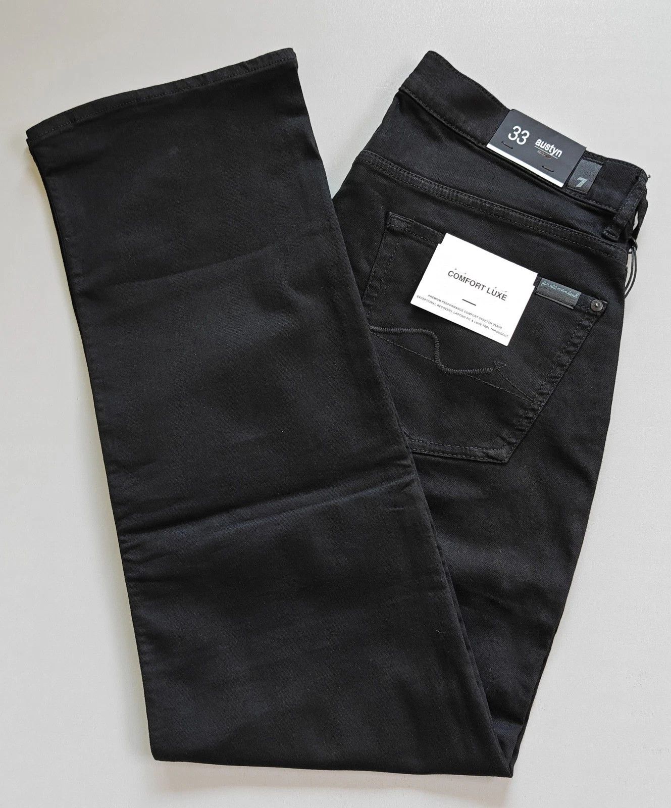 7 For All Mankind 7 For All ManKind Austyn Black Onyx Jeans T / 6038 Size US 33 - 13 Thumbnail