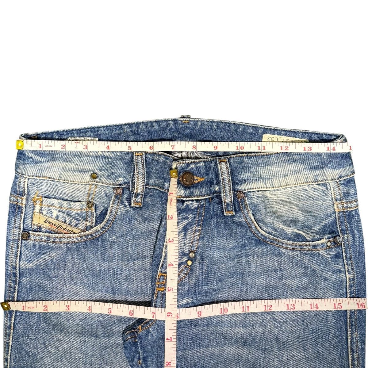 Diesel Vintage Italy Diesel Lhela Faded Wash Distressed Jeans Size 29" - 6 Thumbnail