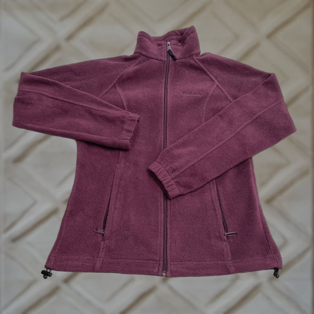 Vintage Columbia Benton Springs Fleece Jacket Womens Small Red Full Zip Outdoor Hiking Womens Size S / US 4 / IT 40 - 1 Thumbnail