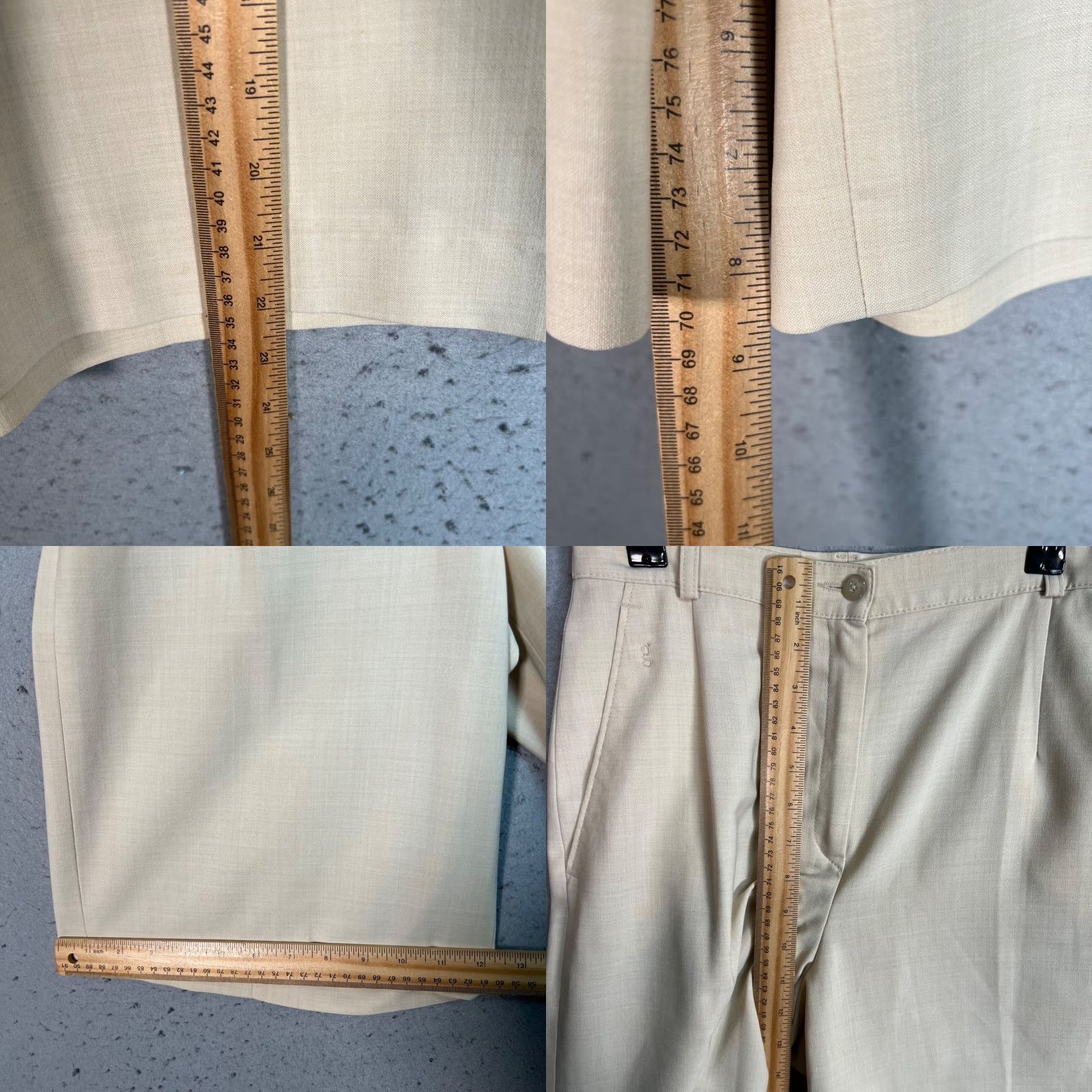 Vintage VINTAGE GARDEUR Womens Bermuda Shorts Chino Wool Blend Beige Size 10 UK Pleated High Rise 9 in Inseam Women's Shorts Mens? Size 32" / US 10 / IT 46 - 8 Thumbnail