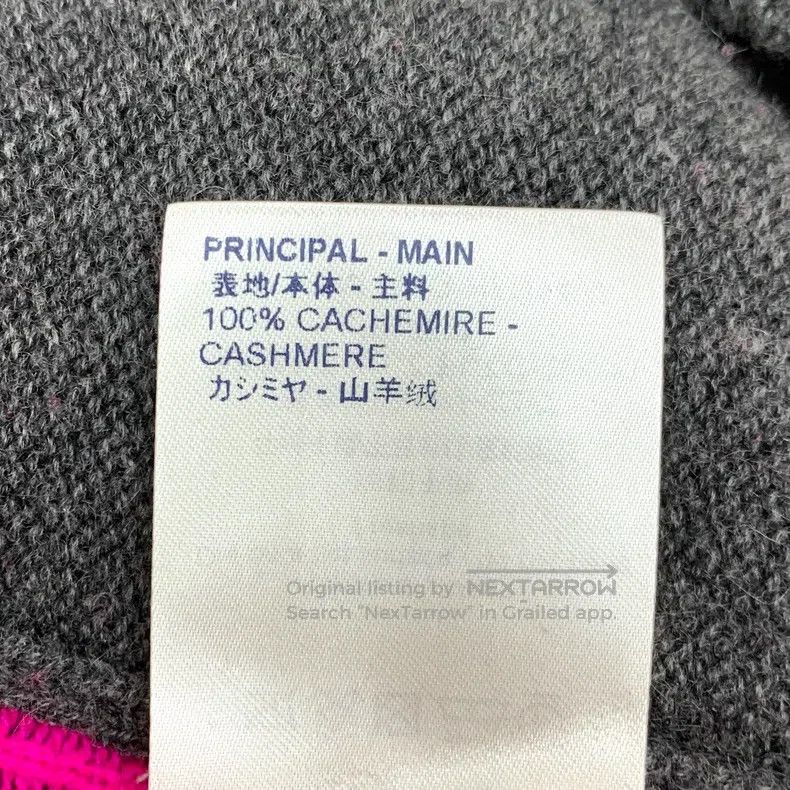 Louis Vuitton Louis Vuitton Dark grey back logo full print cashmere crew Size US XL / EU 56 / 4 - 7 Thumbnail