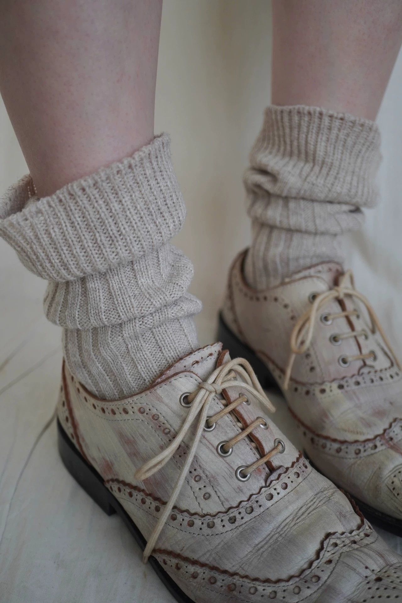 Comme des Garcons Rare CDG 2000s Painted Baroque Leather Shoes Pink/White 37 Size US 6.5 / IT 36.5 - 9 Thumbnail