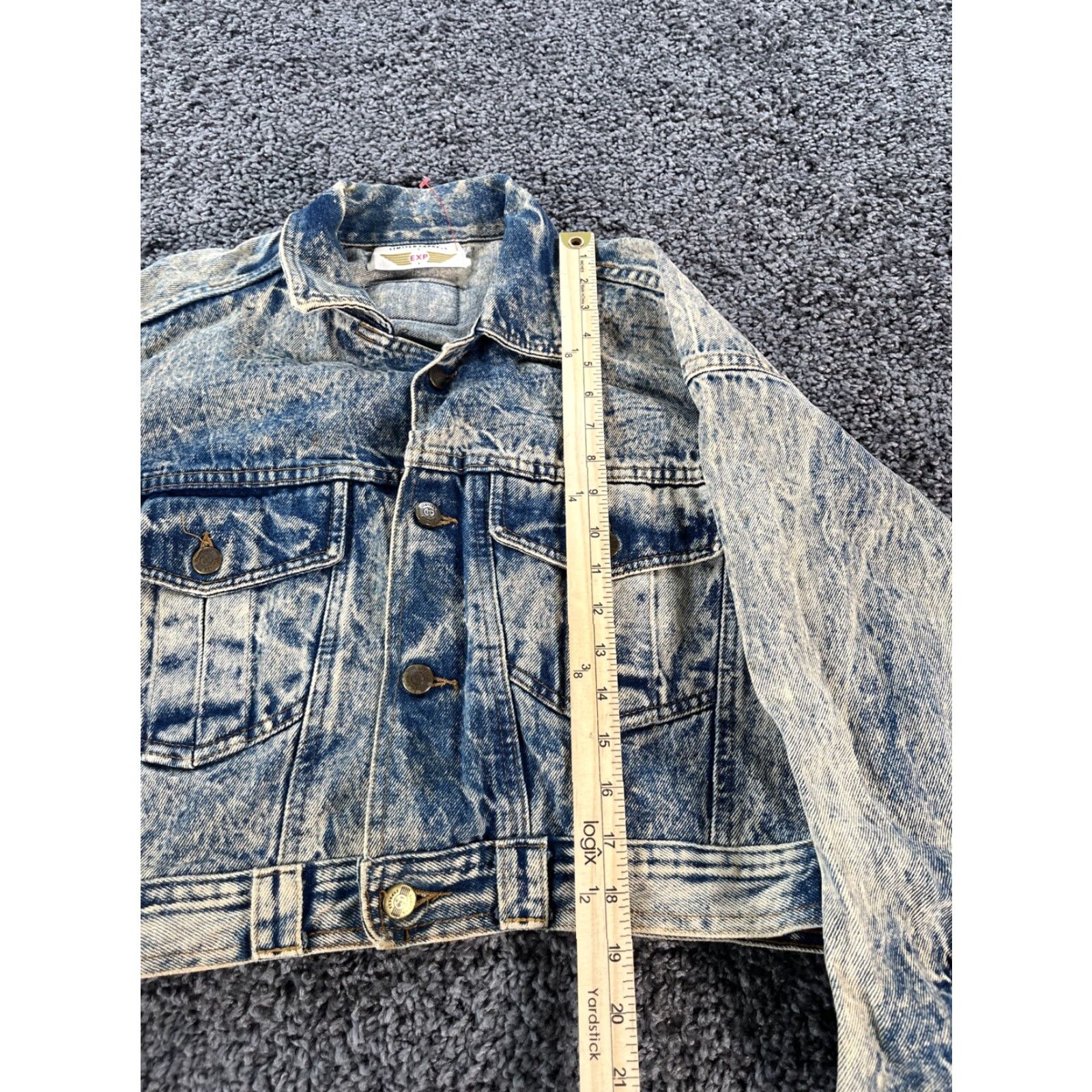 Express VINTAGE Express Denim Jacket Womens XL Acid Wash 90s Blue Denim 90s Womens XL Express Jacket Size XL / US 12-14 / IT 48-50 - 2 Thumbnail