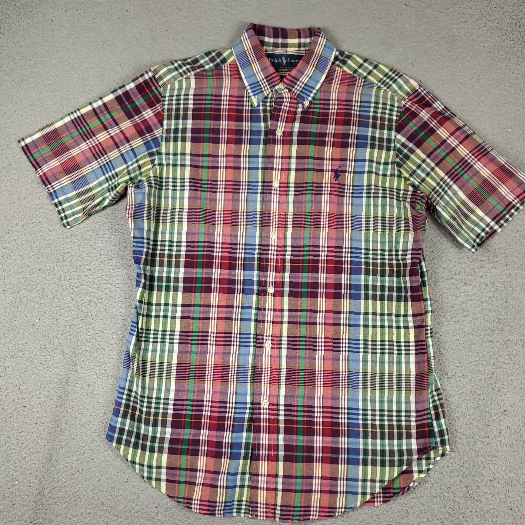 Ralph Lauren Ralph Lauren Shirt Mens Small Red Plaid Pony Casual Button Up Short Sleeve Size US S / EU 44-46 / 1 - 3 Thumbnail