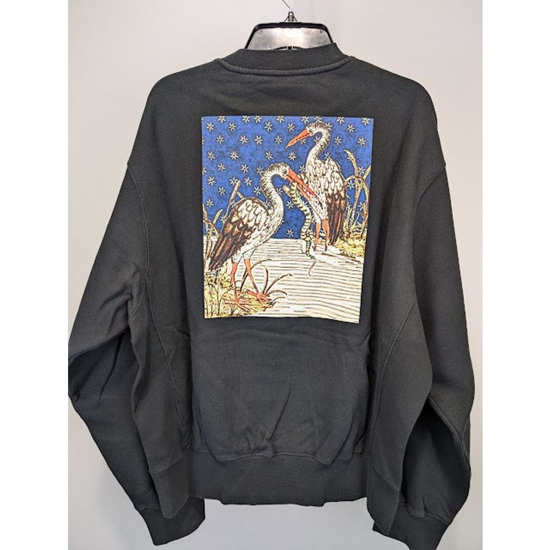 Heron Preston o1rshd1 Medieval Heron Crewneck in Black/White Size US L / EU 52-54 / 3 - 10 Thumbnail