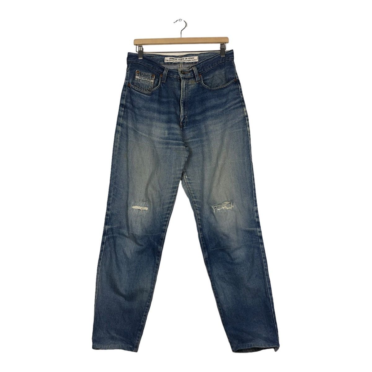 Edwin 🔥VINTAGE DENIM JEANS BIKER EDWIN MADE IN ITALY Size US 34 / EU 50 - 1 Thumbnail