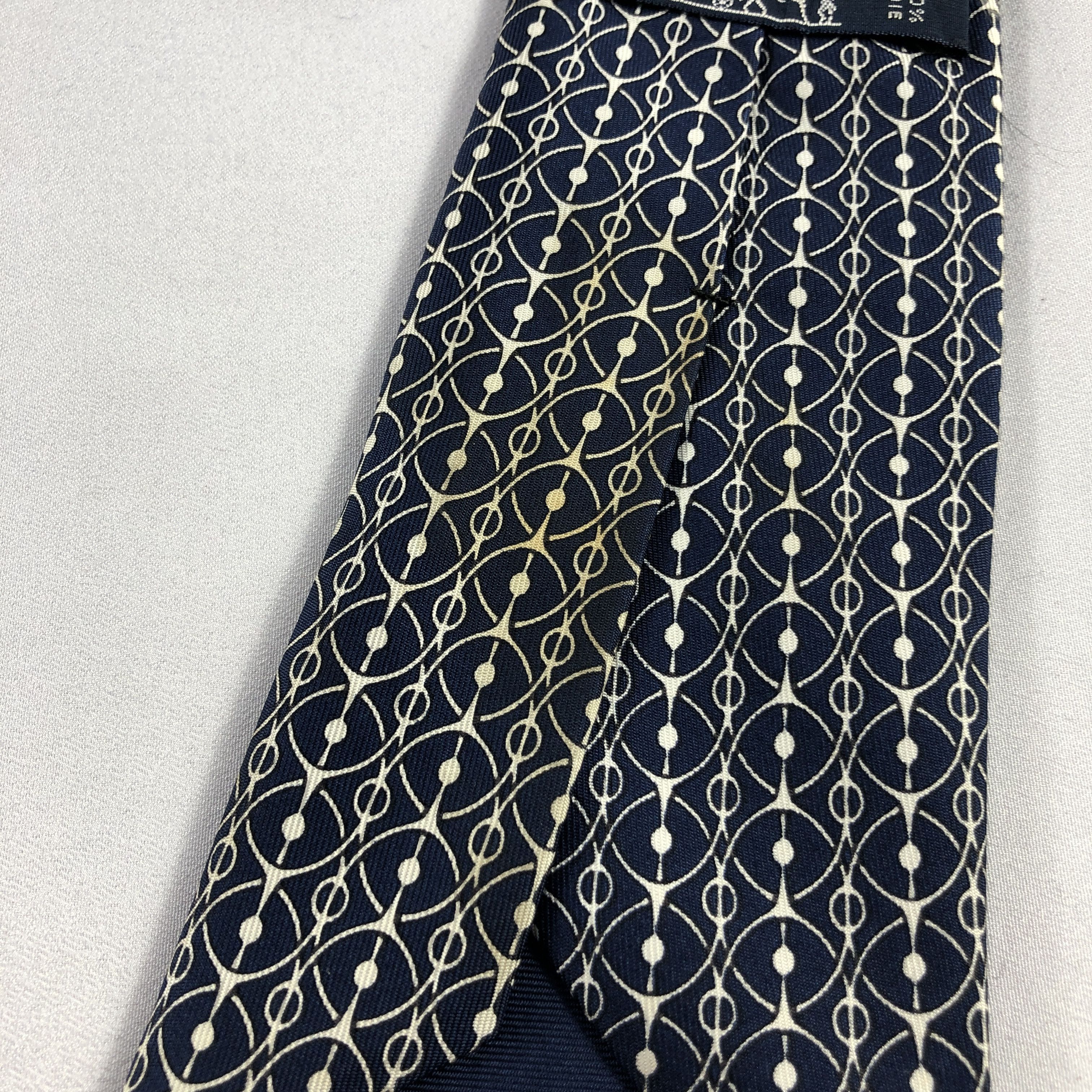 Hermes Hermes Silk Neck Ties T122 Size ONE SIZE - 7 Thumbnail