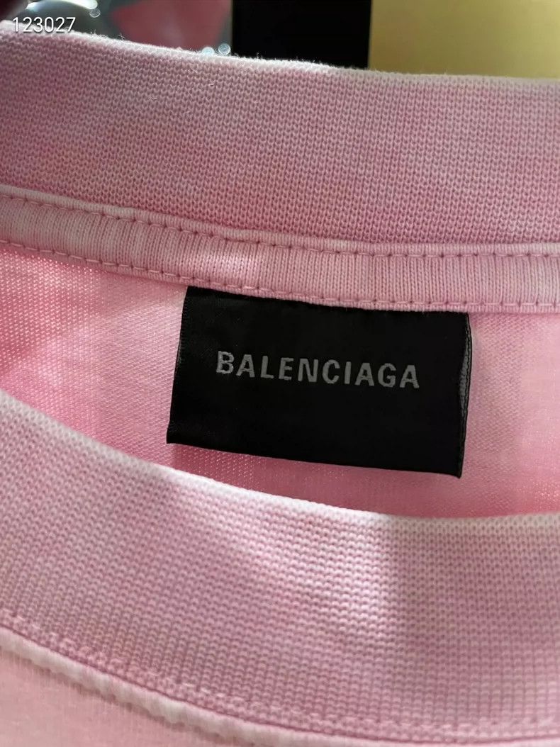 Balenciaga Balenciaga Pink front and back letter blurred shadow washe Size US XS / EU 42 / 0 - 3 Thumbnail