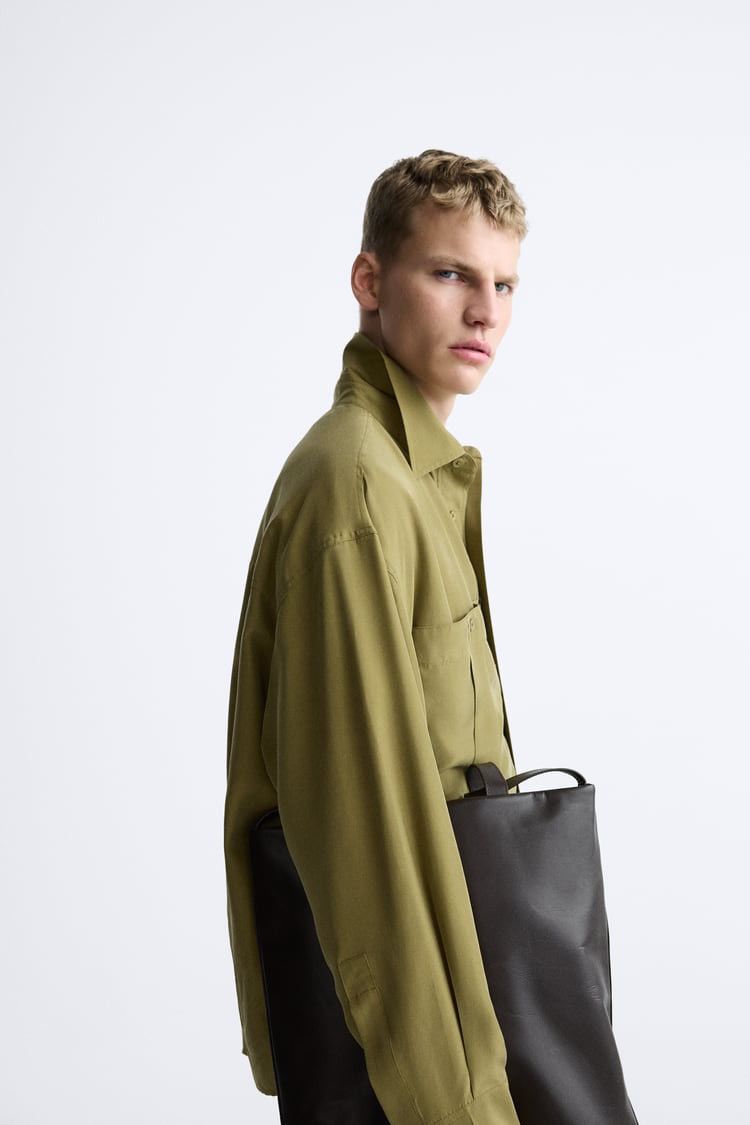 Zara 100% Silk Relaxed Fit Shirt Size US M / EU 48-50 / 2 - 3 Thumbnail