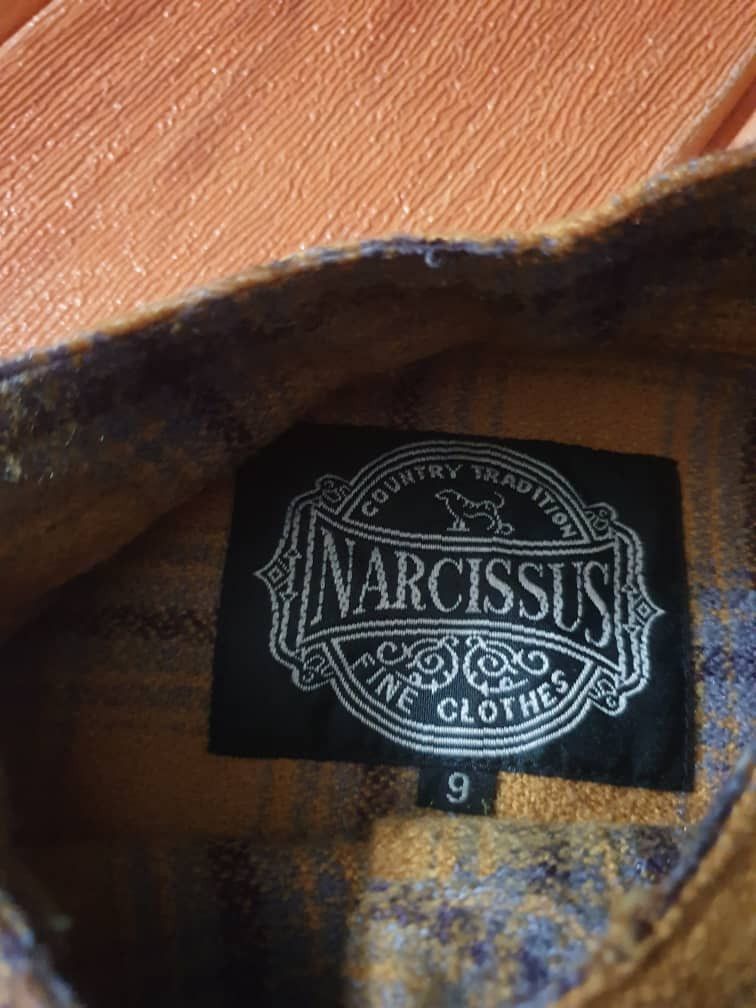 Japanese Brand Narcissus checkered Japanese style flannel shirt Size L / US 10 / IT 46 - 2 Thumbnail