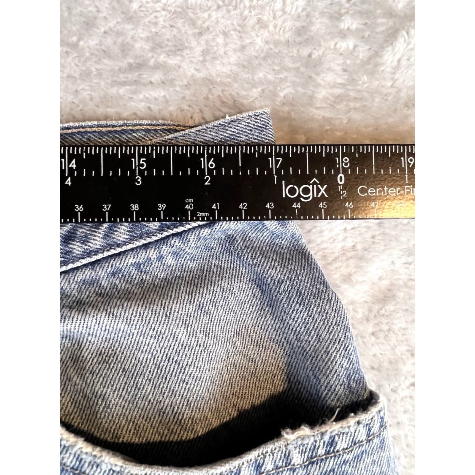 Denime VINTAGE Vivaldi Jeanswear Jeans Mens 34x27 Blue Distressed Medium Wash Denim 80s 90s Size US 34 / EU 50 - 6 Thumbnail