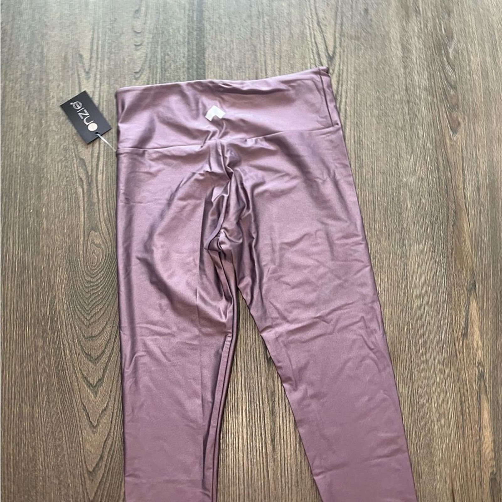 Vintage NWT Onzie Tonal High Rise Athletic Leggings Purple Size XL Size 31" - 8 Thumbnail
