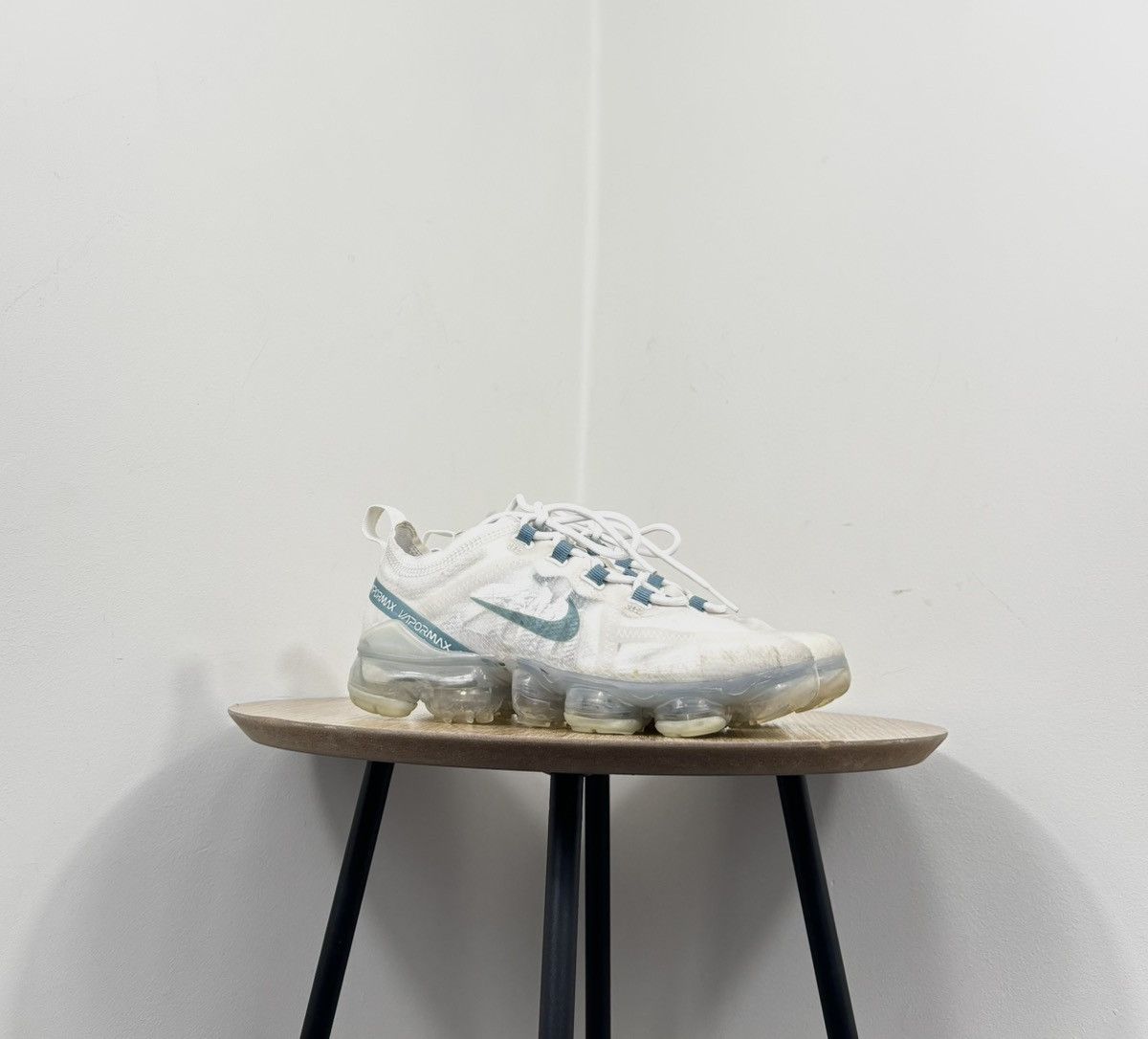 Nike Nike Air VaporMax Women’s 2019 White Mineral Teal Sneakers Size US 5.5 / IT 35.5 - 1 Thumbnail