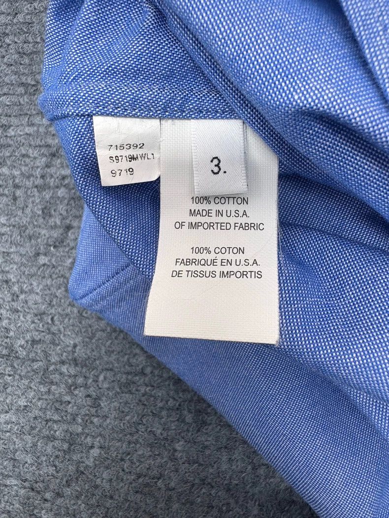 Thom Browne Thom Browne Blue four stripe shirt Size US L / EU 52-54 / 3 - 7 Thumbnail