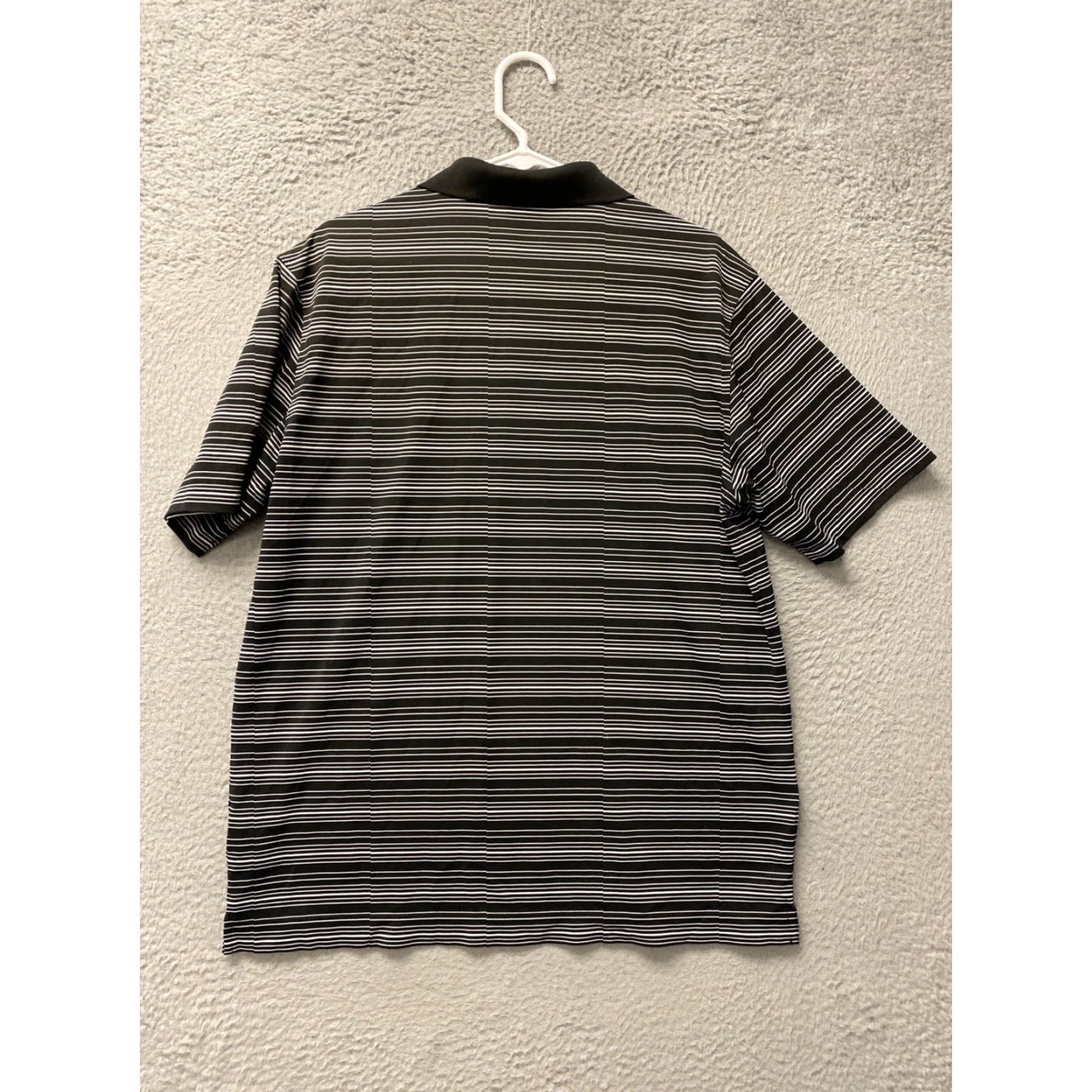 Nike Nike Polo Shirt Adult Large Black White Stripes DriFit Golf Mens /39-82 Size US L / EU 52-54 / 3 - 8 Thumbnail