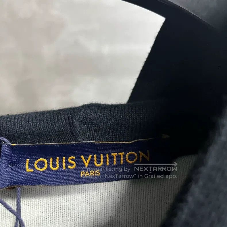 Louis Vuitton Louis Vuitton Black Full Print Gradient Hoodie Size US XL / EU 56 / 4 - 2 Thumbnail
