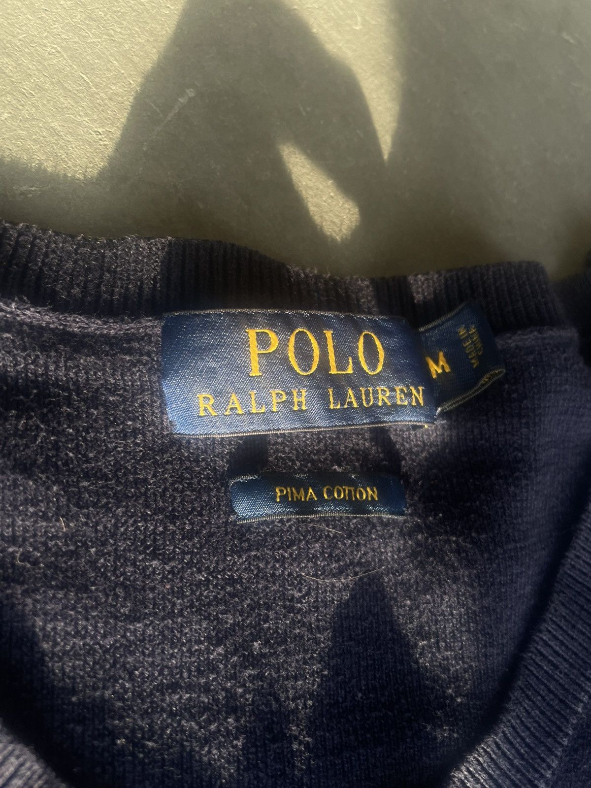 Polo Ralph Lauren × Vintage Polo Ralph Lauren v neck sweater Size US M / EU 48-50 / 2 - 3 Thumbnail