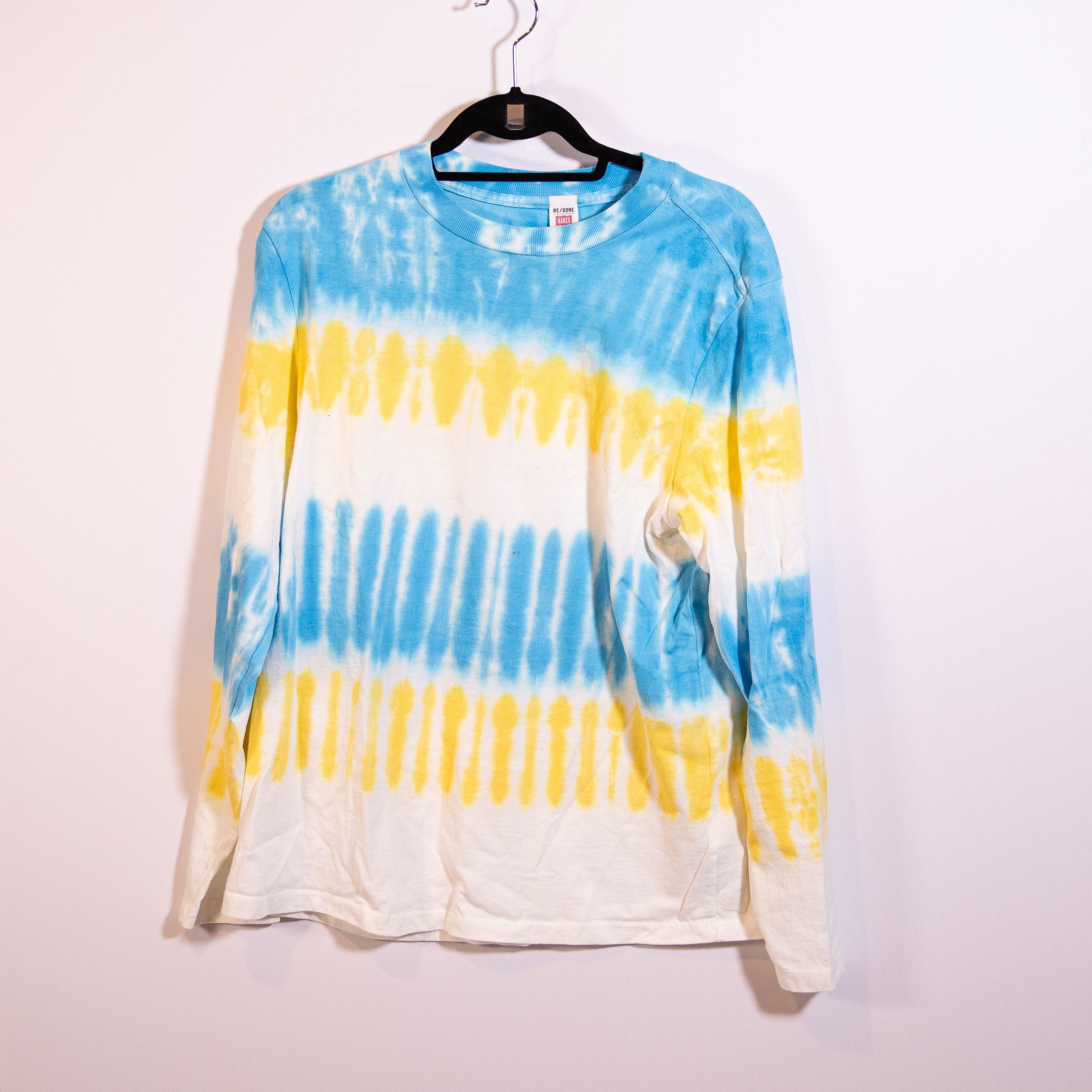 RE/DONE NEW Re/Done Hanes Sky Stripe Crew Neck Size M / US 6-8 / IT 42-44 - 1 Thumbnail