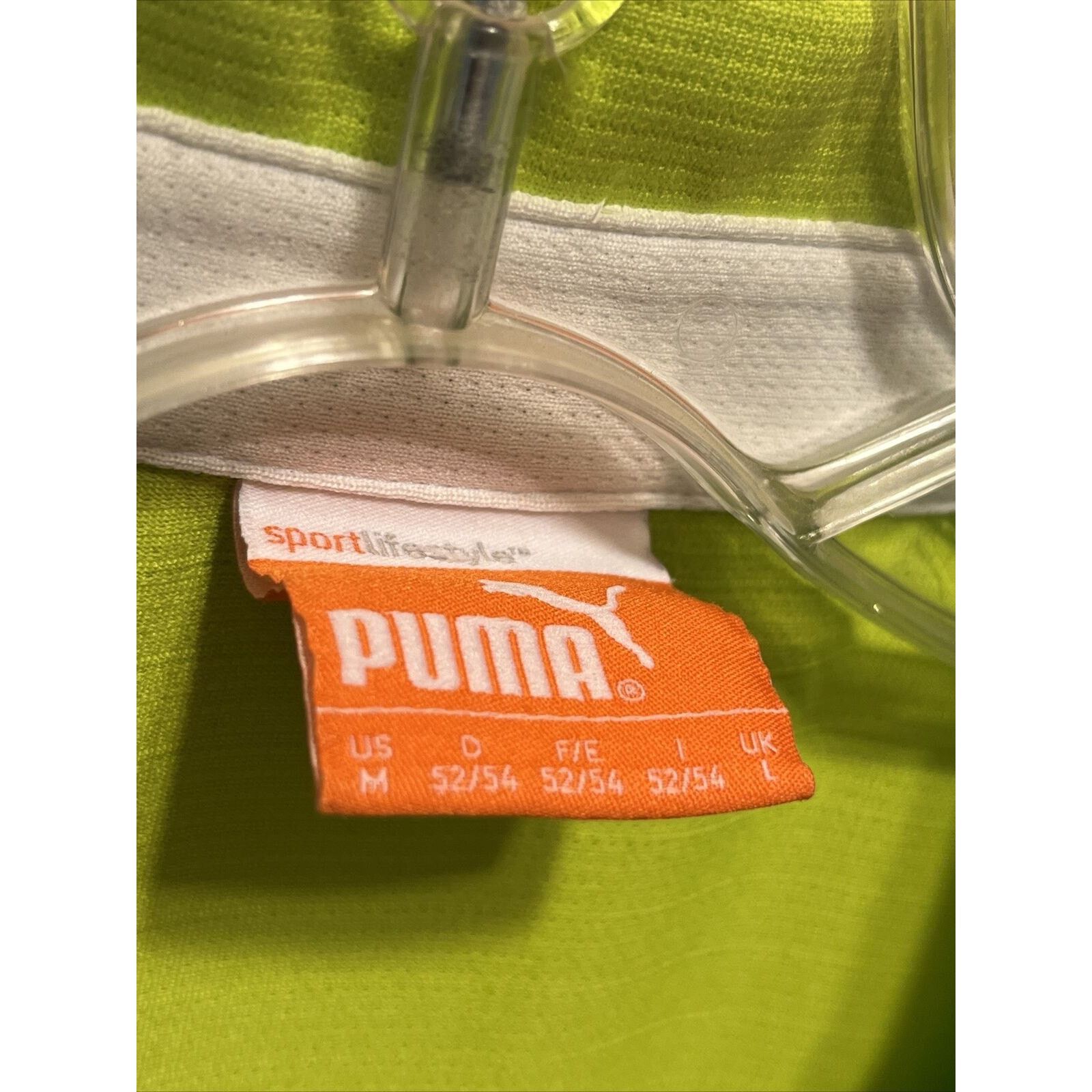 Puma Puma Sport Lifestyle Men’s M Neon Green Polyester Polo Shirt Size US M / EU 48-50 / 2 - 3 Thumbnail