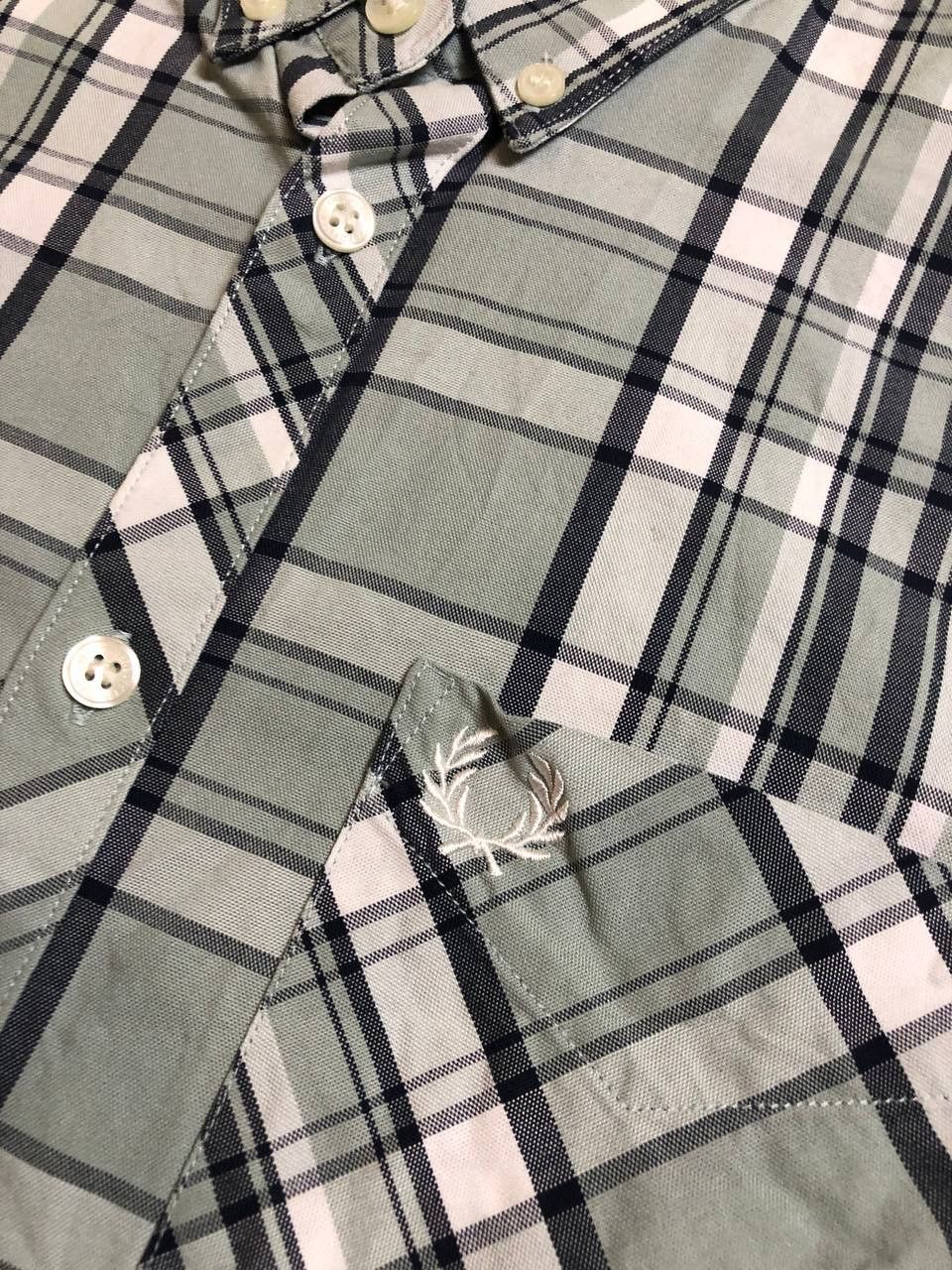 Fred Perry Fred Perry Mens Long Sleeve Plaid Shirt Size US S / EU 44-46 / 1 - 2 Thumbnail