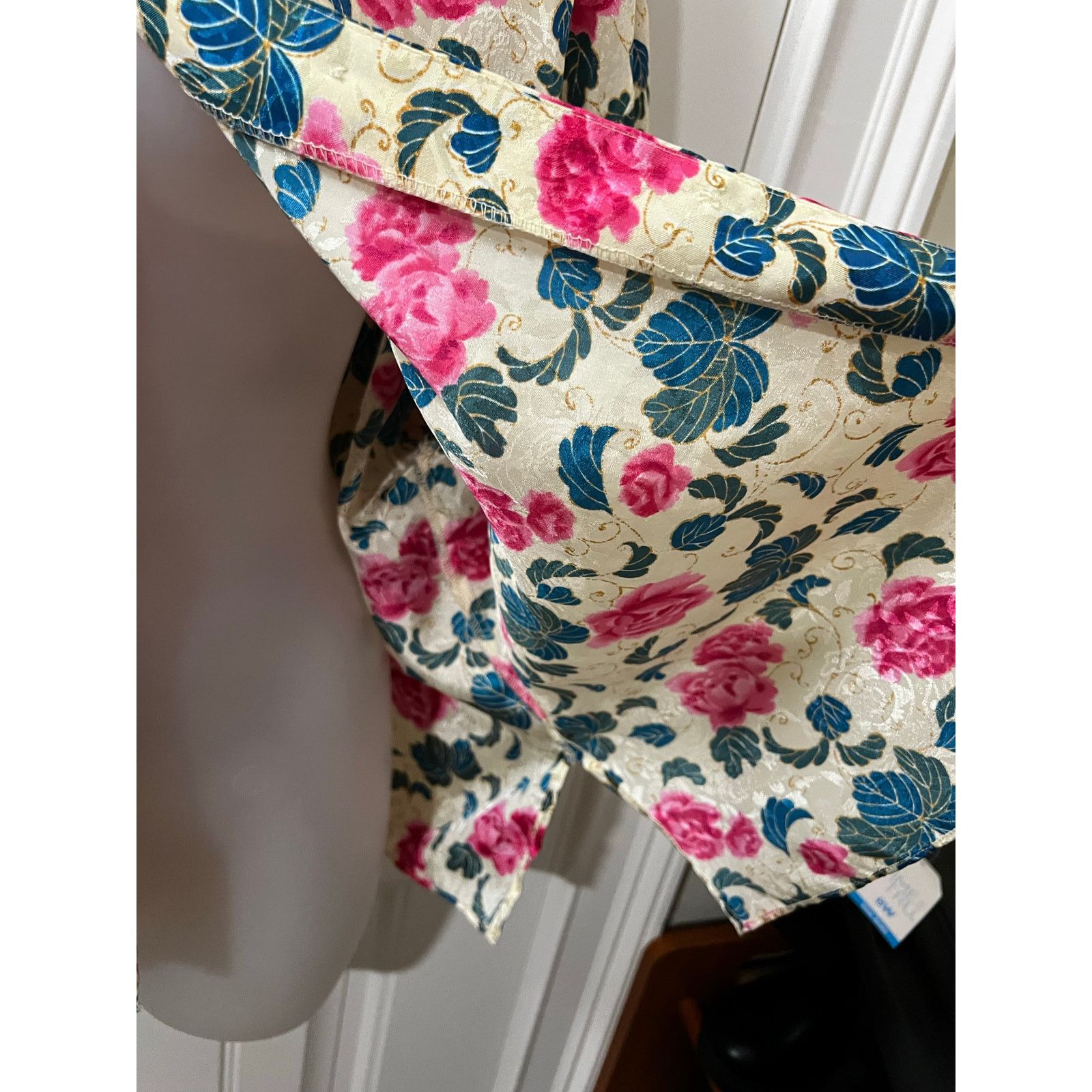 Victoria's Secret Gold Label vintage Satin Floral Pajama Top night shirt M Size M / US 6-8 / IT 42-44 - 10 Thumbnail