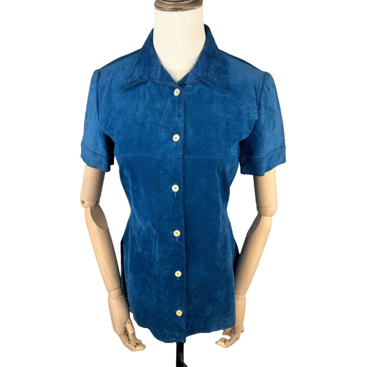 Dolce & Gabbana Vintage Dolce & Gabbana Leather Shirt Button Down Size XS / US 0-2 / IT 36-38 - 1 Thumbnail