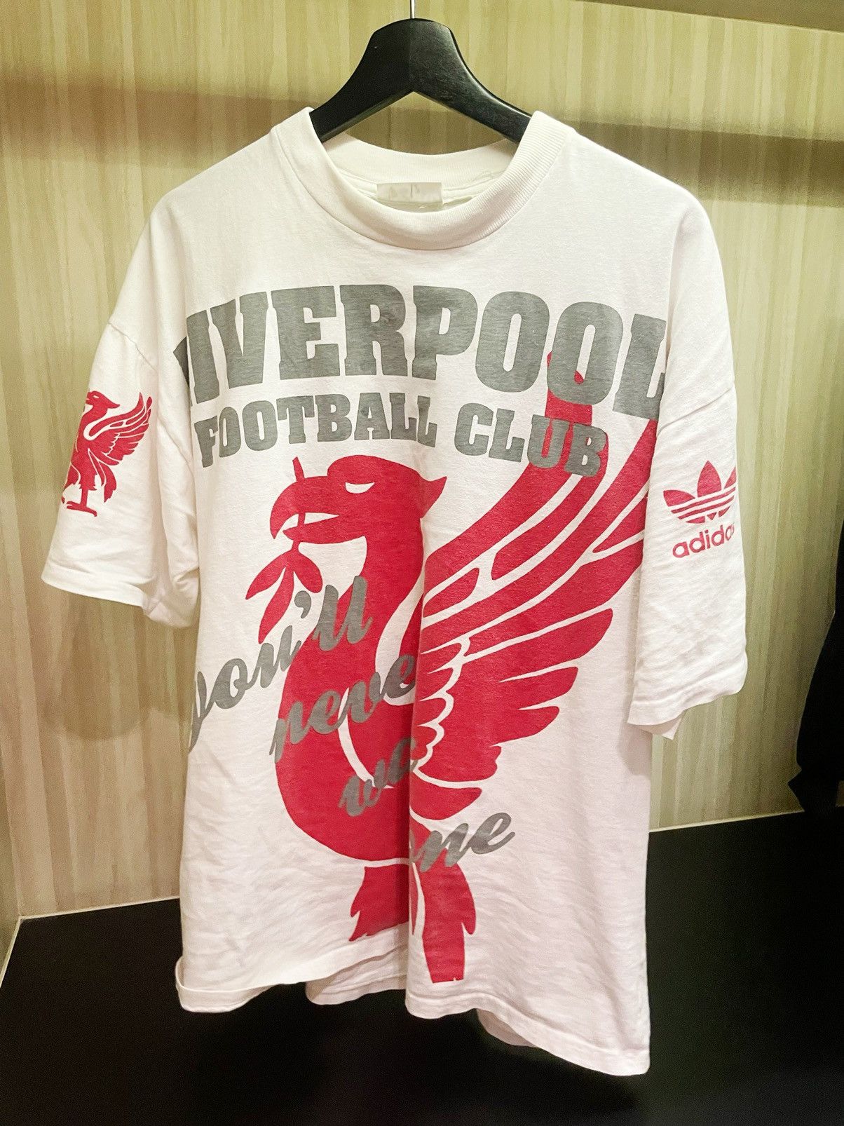 Adidas × Vintage Liverpool Adidas 90s T-shirt Size US XL / EU 56 / 4 - 1 Thumbnail