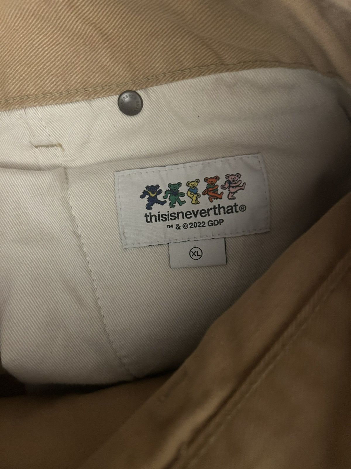 Grateful Dead thisisneverthat x Grateful Dead Carpenter Pants Tan Size US 36 / EU 52 - 7 Thumbnail