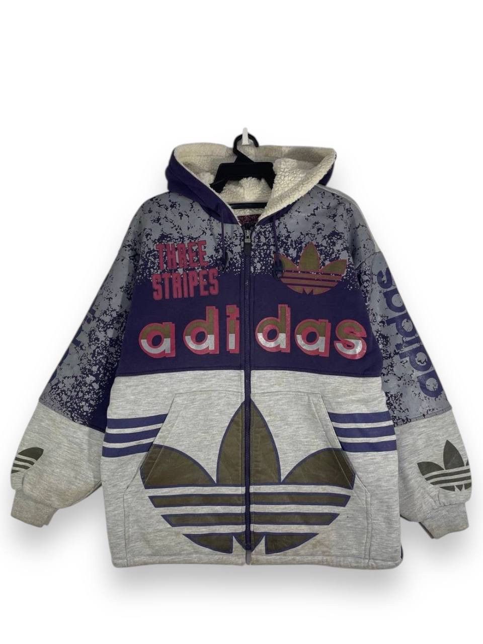 Adidas Vintage 90s adidas big logo hoodie size M Size US M / EU 48-50 / 2 - 1 Thumbnail