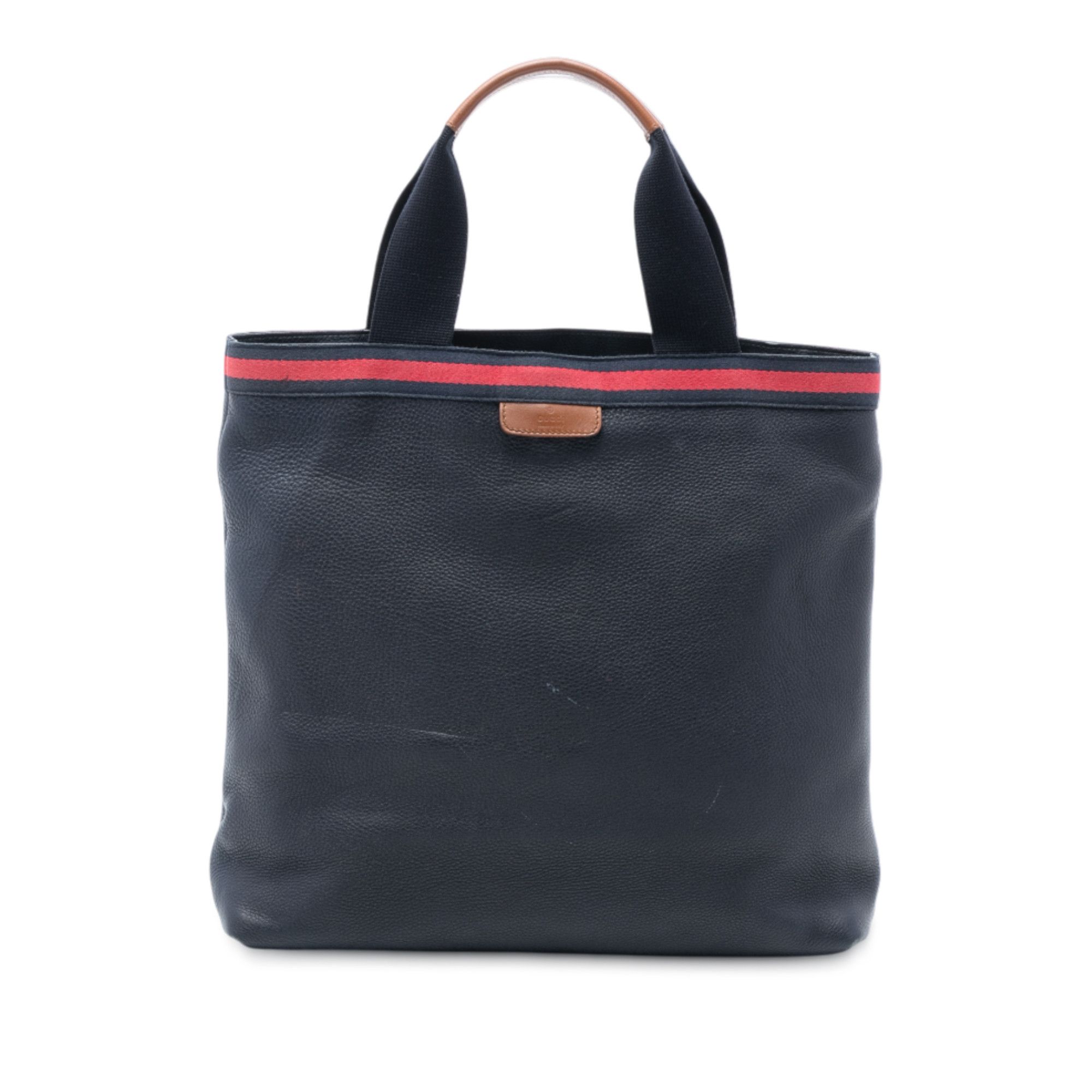Gucci Gucci Leather Web Tote Size ONE SIZE - 1 Thumbnail