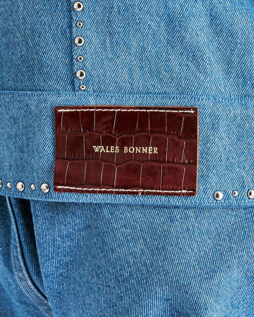 Wales Bonner o1s1v1r1oon0925 Knit Jumper with Tinsel Trim in Light Grey Size US M / EU 48-50 / 2 - 7 Thumbnail