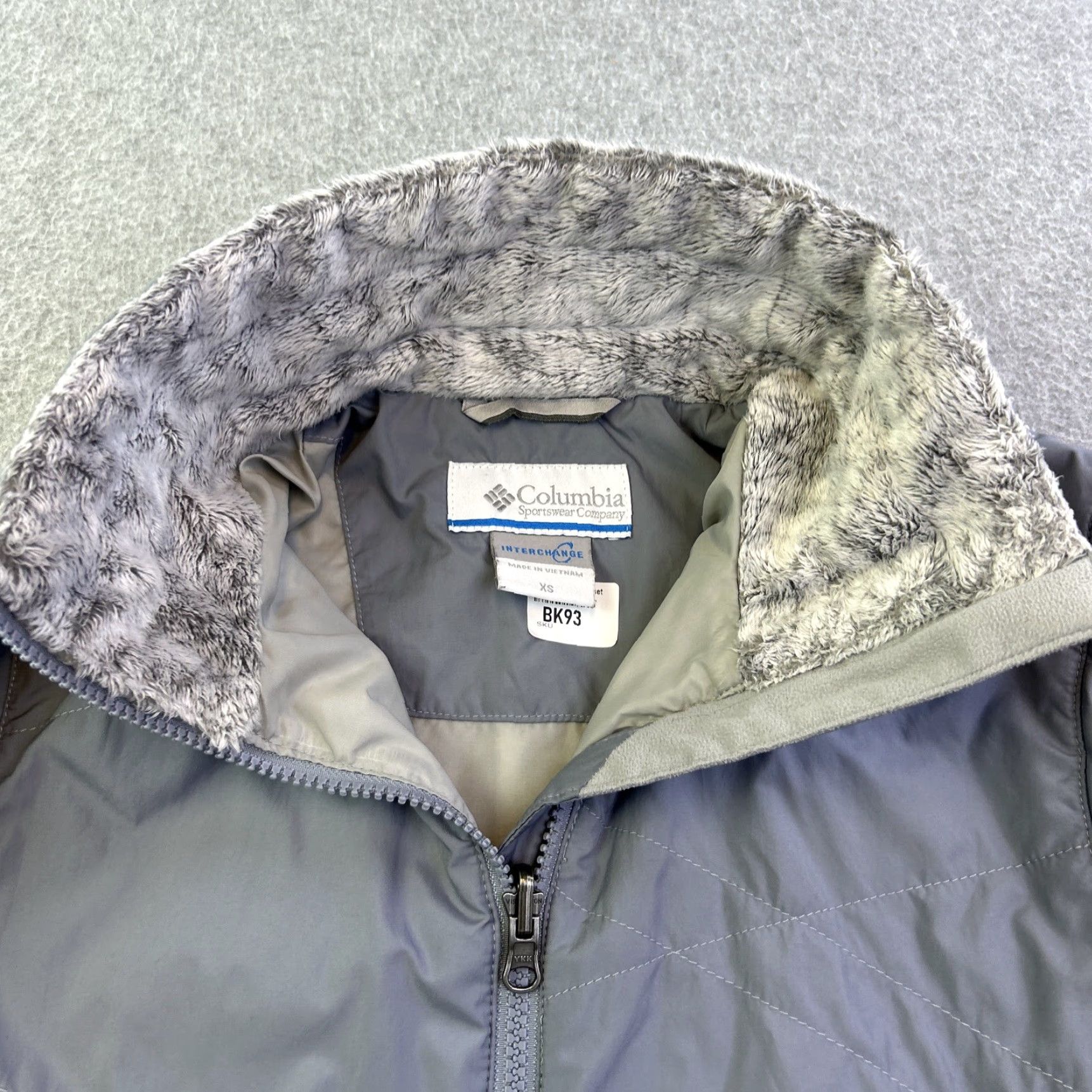 Vintage Columbia Jacket Womens XS Gray Long Sleeve Full Zip Interchange Outdoors Ladies Size XS / US 0-2 / IT 36-38 - 7 Thumbnail