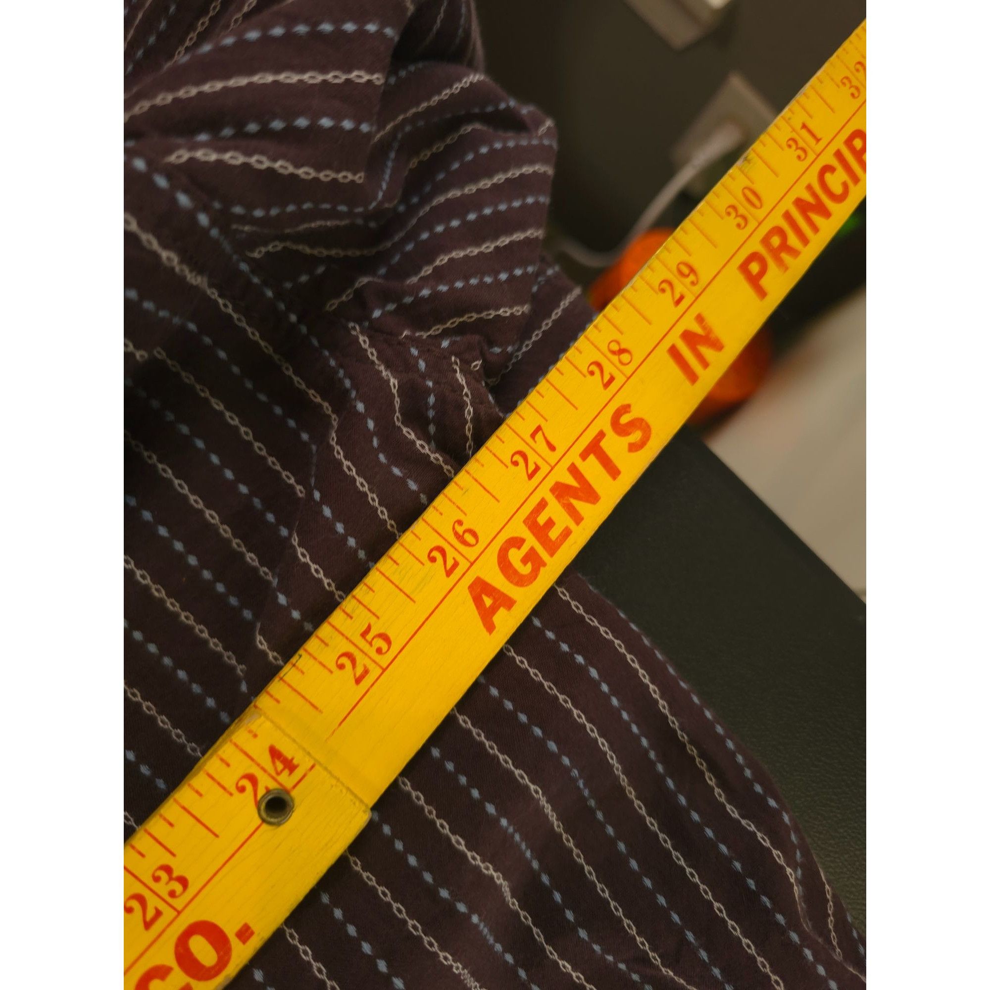Aigle Aigle Men's XXL Brown Striped Button-Down Shirt - 100% Cotto Size US XXL / EU 58 / 5 - 7 Thumbnail