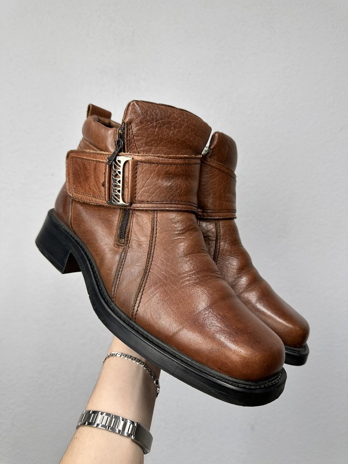 Vintage Guidi Style AS 98 Leather Boots Italy Design Poell