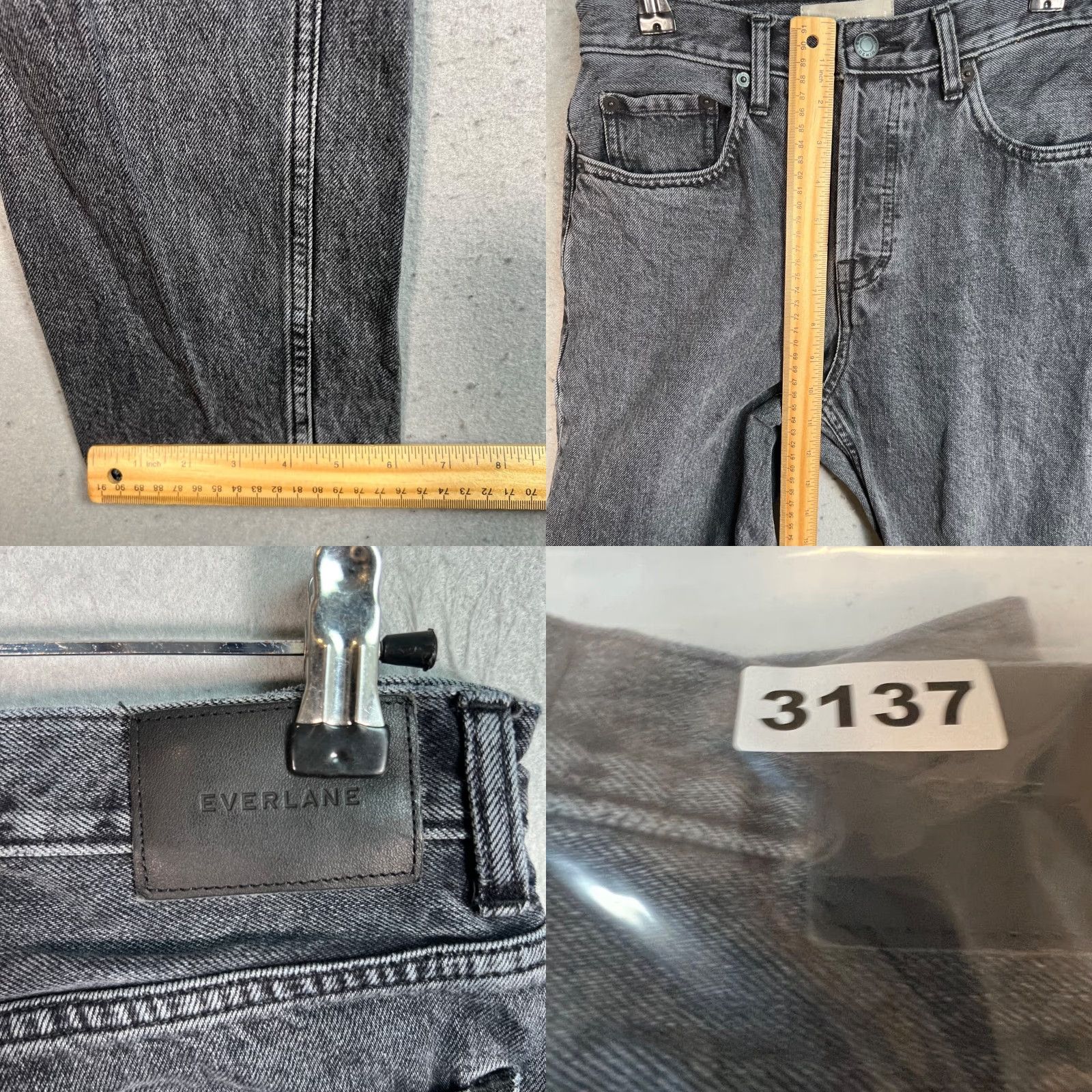 Everlane Everlane Jeans 25 Gray Denim 90s Organic Cotton High Rise Womens Tapered Modern Vintage 90s Mens Womens Boys Girls Size 42" / US 20 - 8 Thumbnail