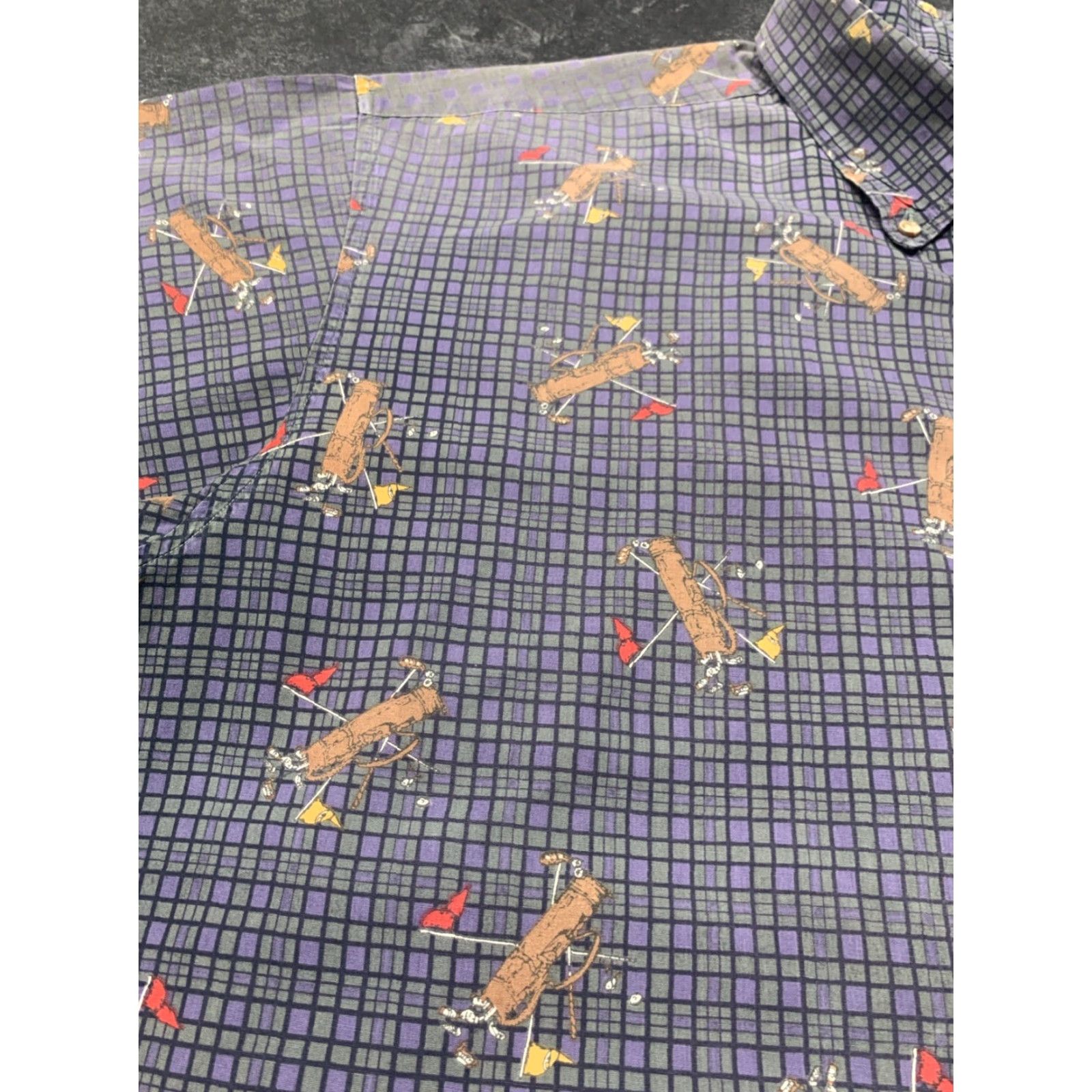 Brooks Brothers BROOKS BROTHERS 1818 Multicolor Button-Up Golf Shirt Short Sleeve XL Mens Size US XL / EU 56 / 4 - 5 Thumbnail