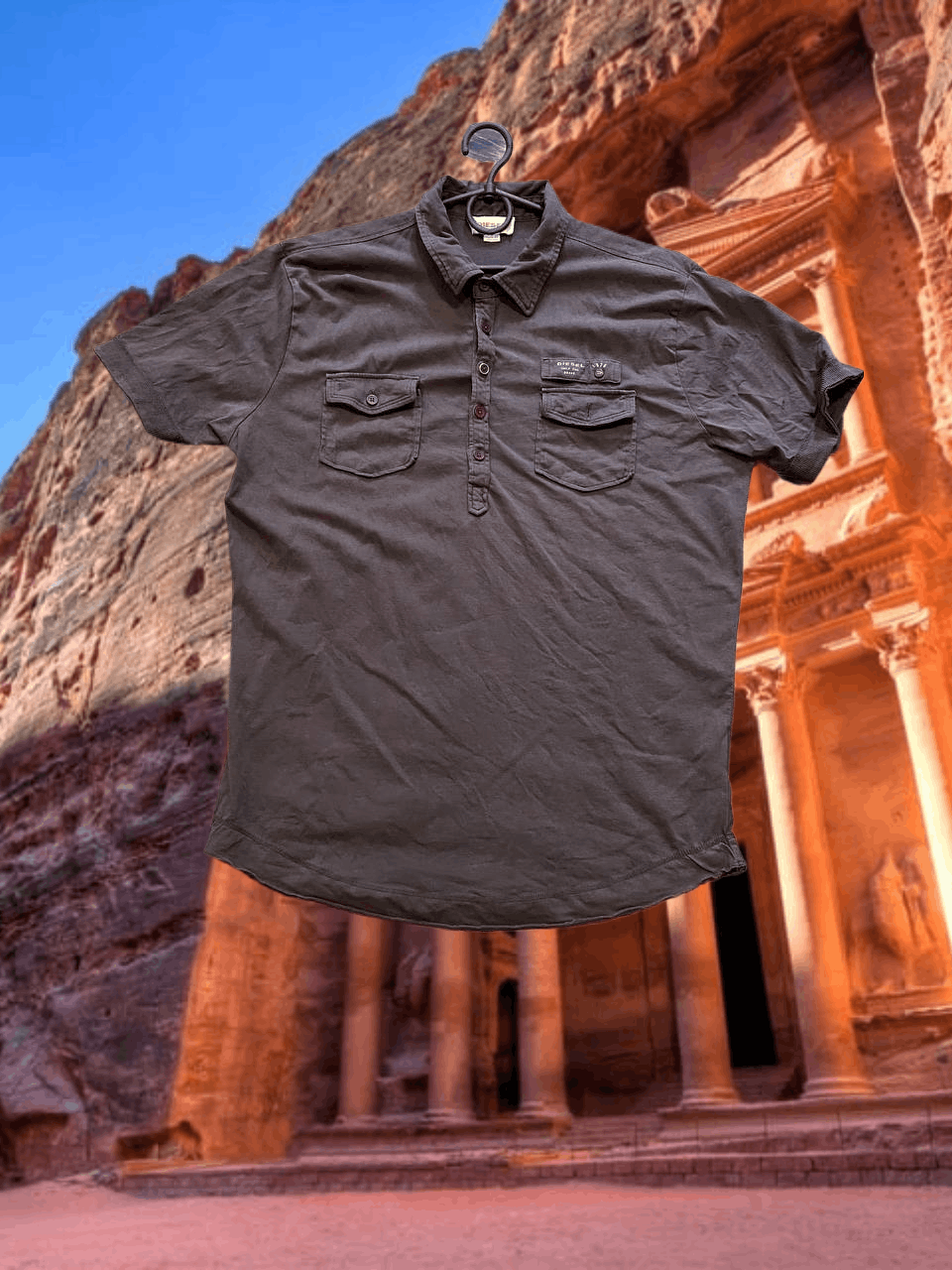 Diesel Vintage Polo Diesel logo size XL T-Shirt Y2K streetwear Size US XL / EU 56 / 4 - 1 Thumbnail