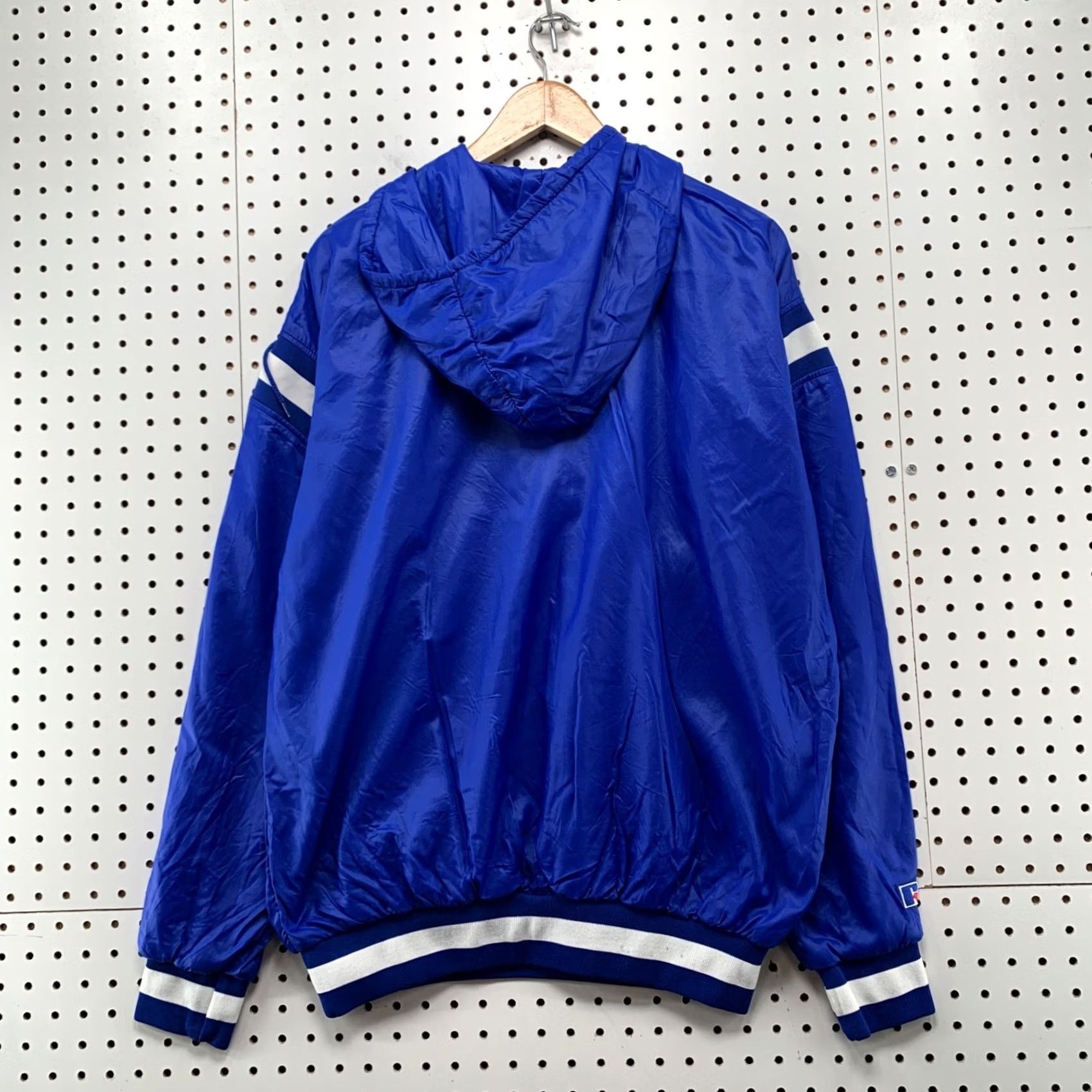 Russell Athletic VINTAGE Russell Athletic Windbreaker Hoodie Mens XL Blue Fleece Lined USA 80s Workout Team USA Mens XL Blue Russell Athletic Windbreaker Hoodie Size US XL / EU 56 / 4 - 2 Thumbnail