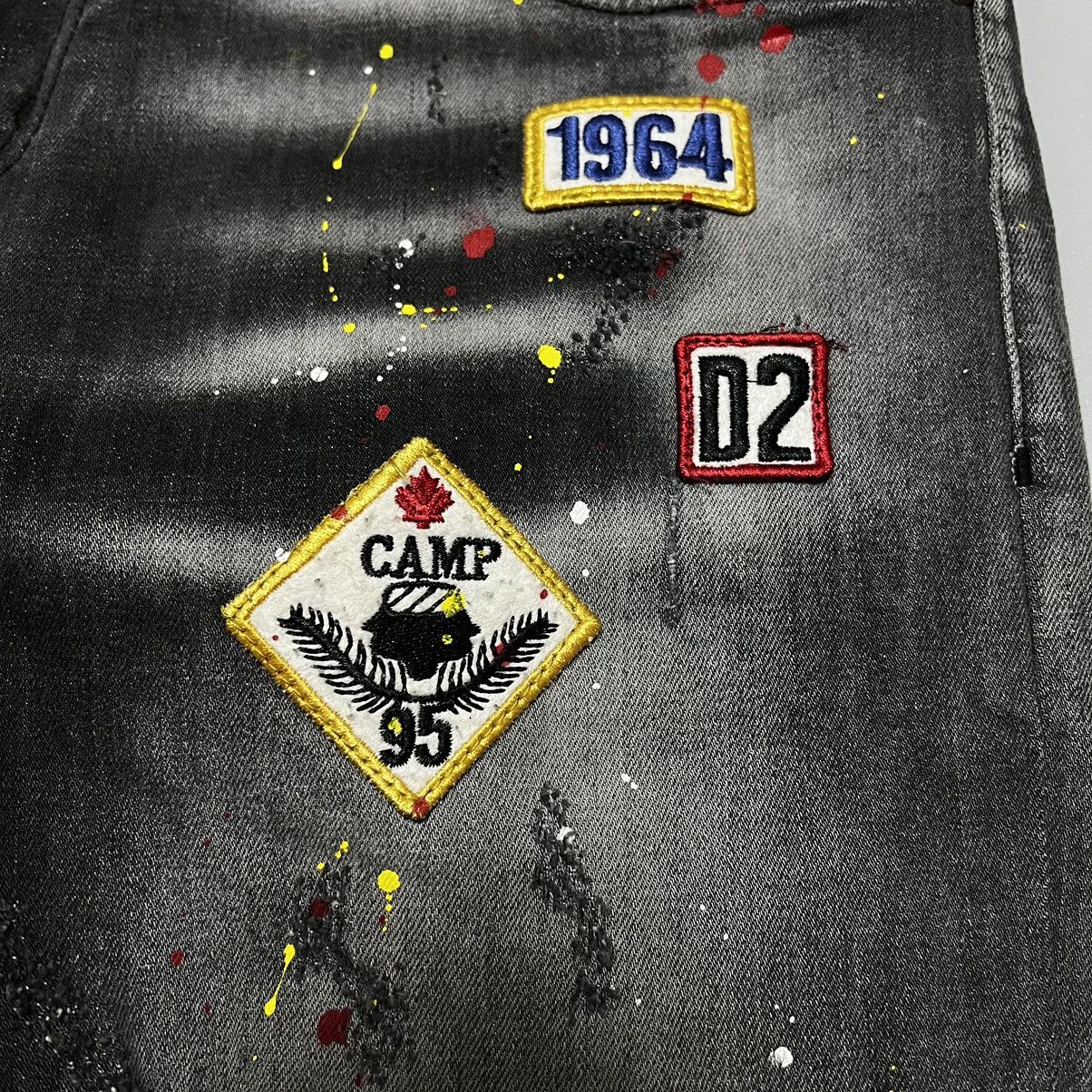 Dsquared2 Dsquared2 Distressed Painted Denim Logo Jeans Size US 32 / EU 48 - 9 Thumbnail