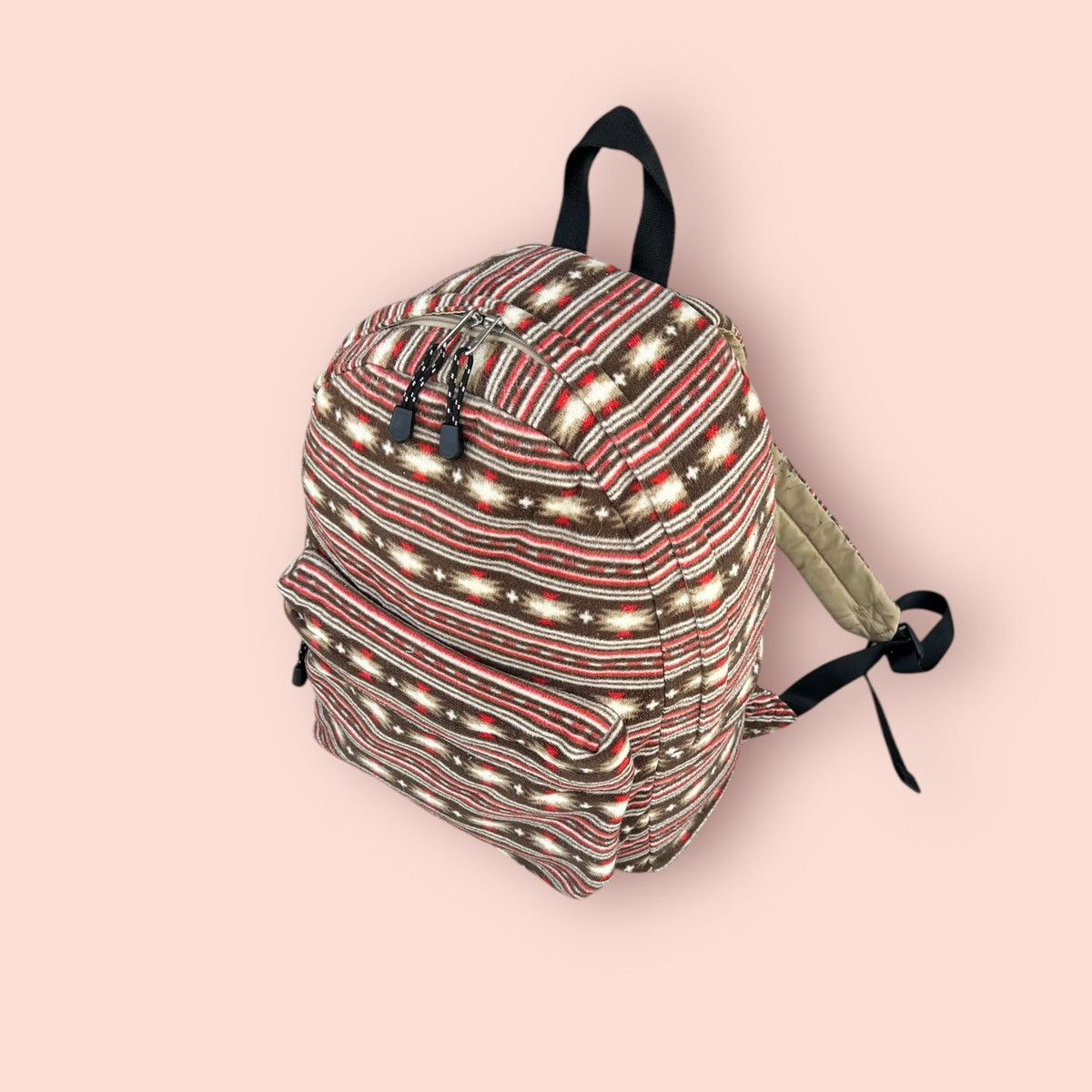 Japanese Brand × Jun Takahashi × Uniqlo VINTAGE UNIQLO NATIVE NORDIC MICRO FLEECE BACKPACK Size ONE SIZE - 6 Thumbnail