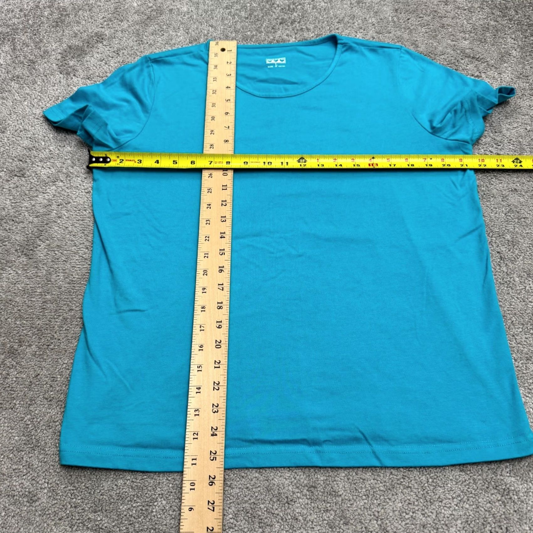 Vintage American Sweetheart T-Shirt Womens Large Turquoise Blue Crew Neck Top Casual Shirt Size L / US 10 / IT 46 - 7 Thumbnail