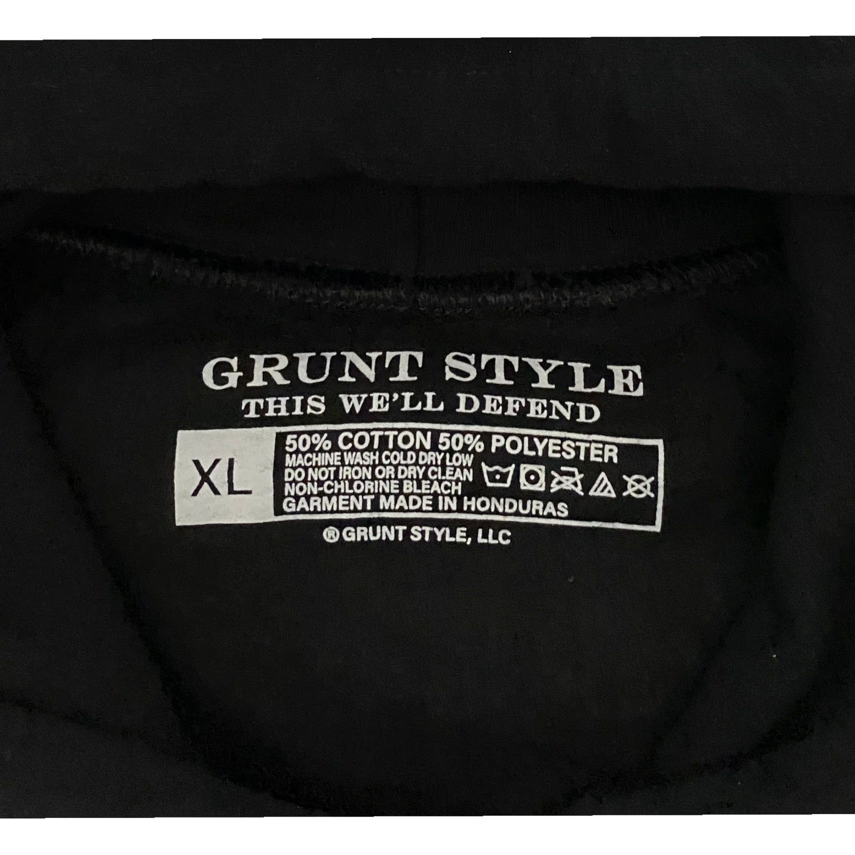 Vintage Grunt Style Hoodie Tiger Battalion Graphic Print Black DDPY Mens XL Pullover, Hooded, Pockets, Graphic, Gym & Training, Activewear, Black, XL Size US XL / EU 56 / 4 - 6 Thumbnail