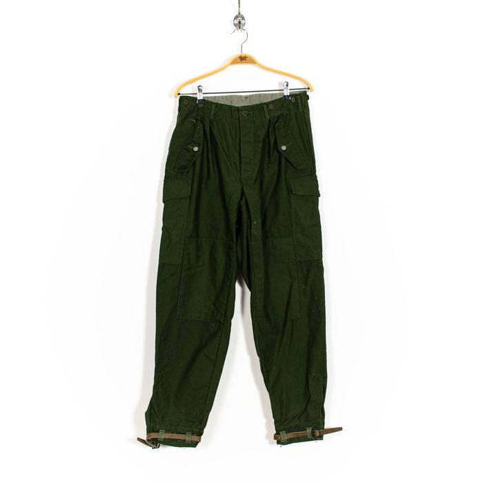 Vintage Dark Green Baggy Fit Button Fly Cargo Pants | Grailed