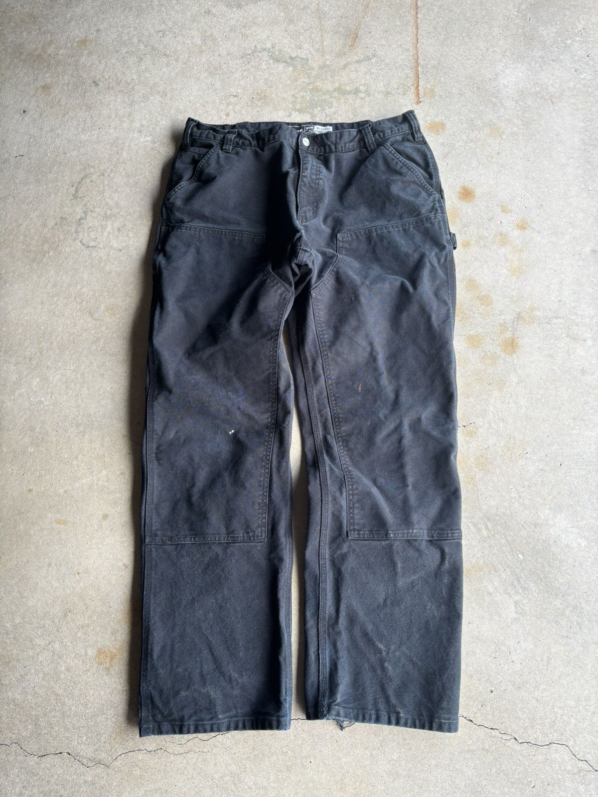 Carhartt Crazy Carhartt Faded Black Double Knee Workpants Size US 38 / EU 54 - 1 Thumbnail