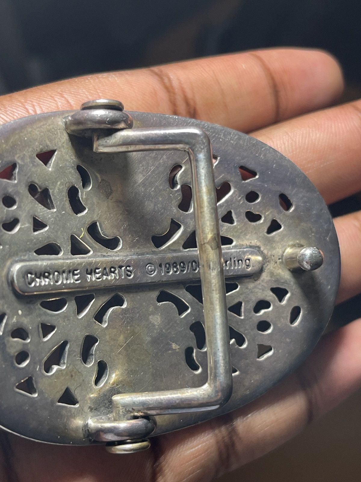 Chrome Hearts CHROME HEARTS OVAL BUCKLE AND BELT STRAP Size 34 - 14 Thumbnail